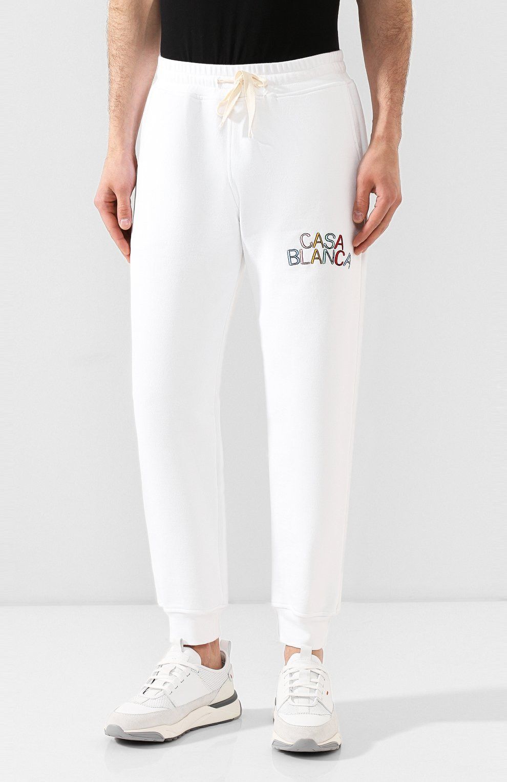 Casablanca White Embroidered Arch Logo Sweatpants Size US 36 / EU 52 - 2 Thumbnail