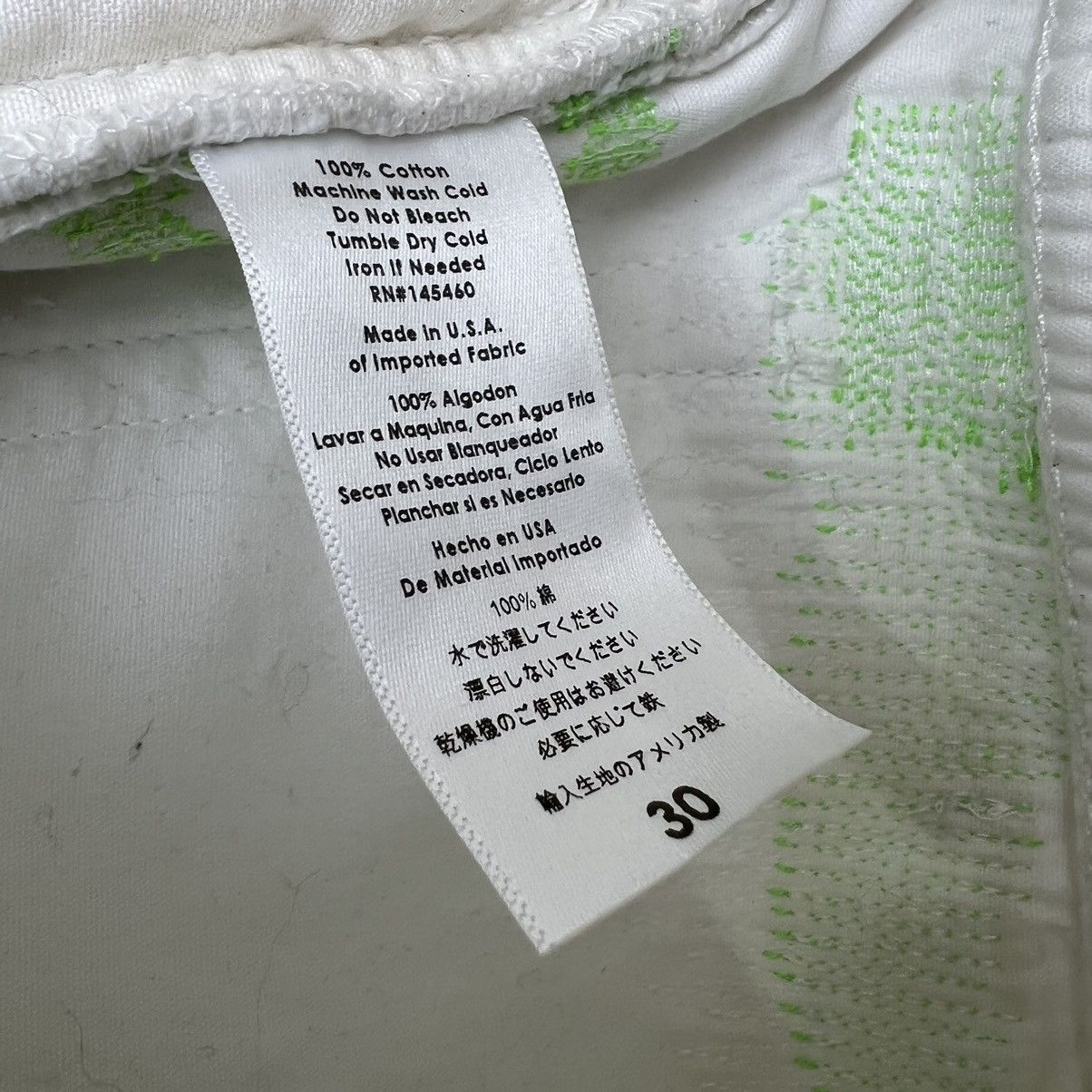 Endless Endless White Green Boro Denim Size US 30 / EU 46 - 5 Thumbnail