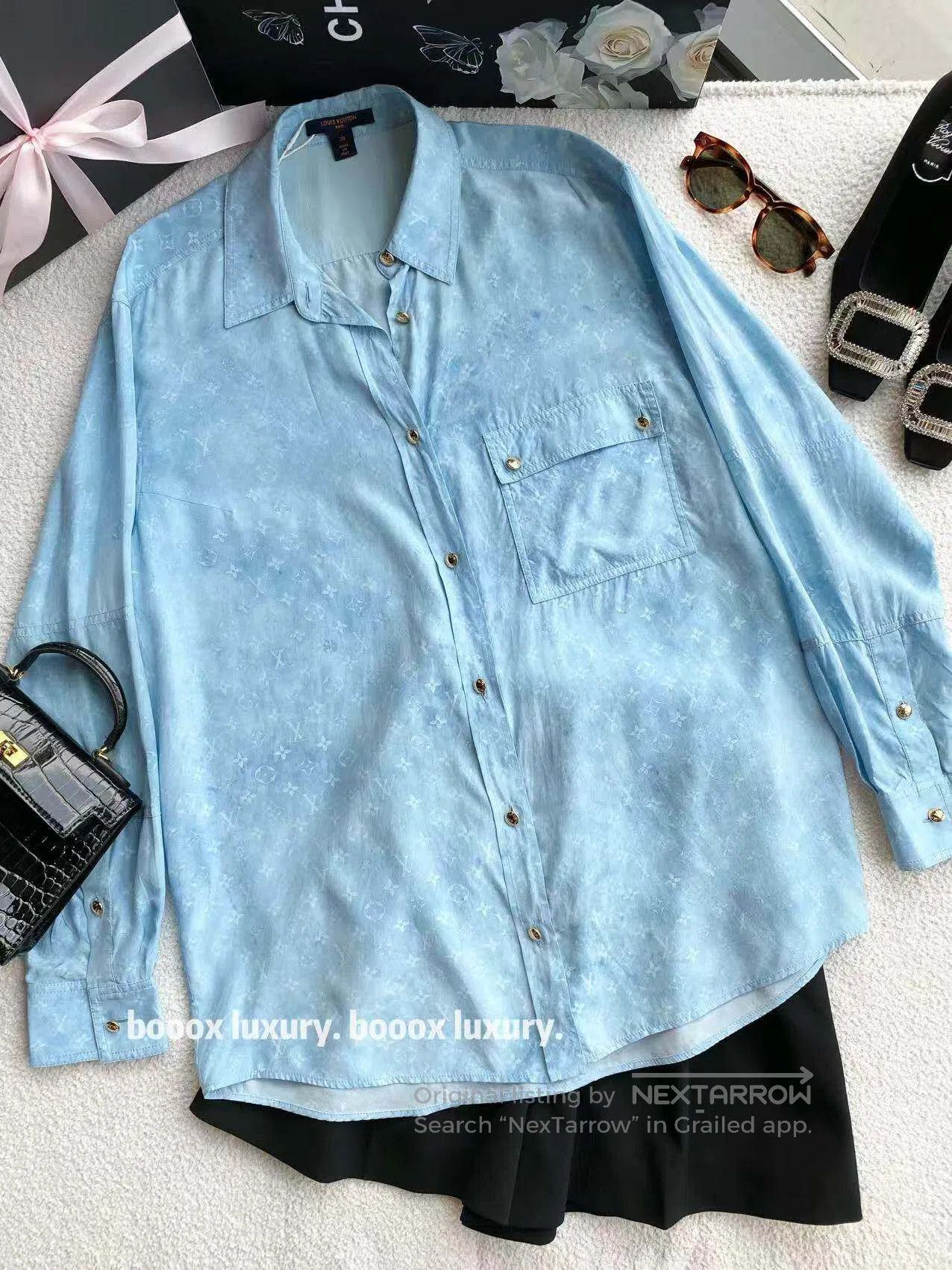 Louis Vuitton Louis Vuitton The old flower is full of printed shirts| Size XS / US 0-2 / IT 36-38 - 1 Thumbnail