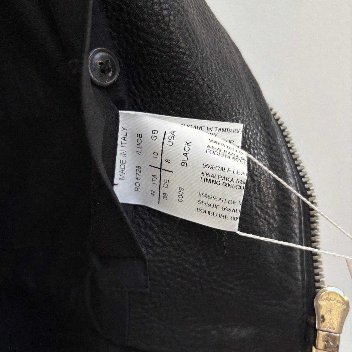 Rick Owens FW10 Rick Owens “GLEAM” Long Leather Wool Jacket Size M / US 6-8 / IT 42-44 - 16 Thumbnail