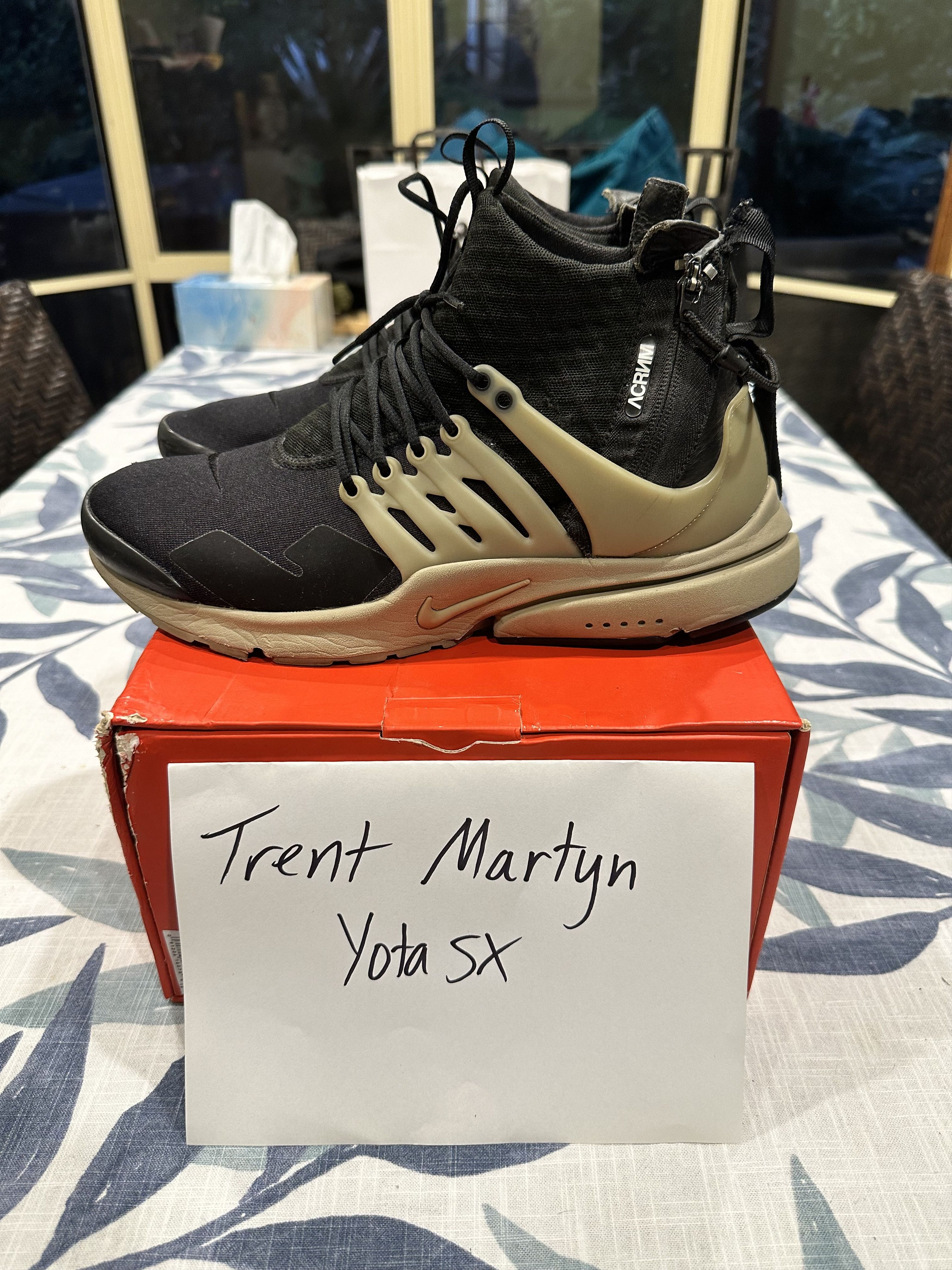 Acronym × Nike Nike x Acronym Air Presto Mid Bamboo Size US 12 / EU 45 - 2 Thumbnail