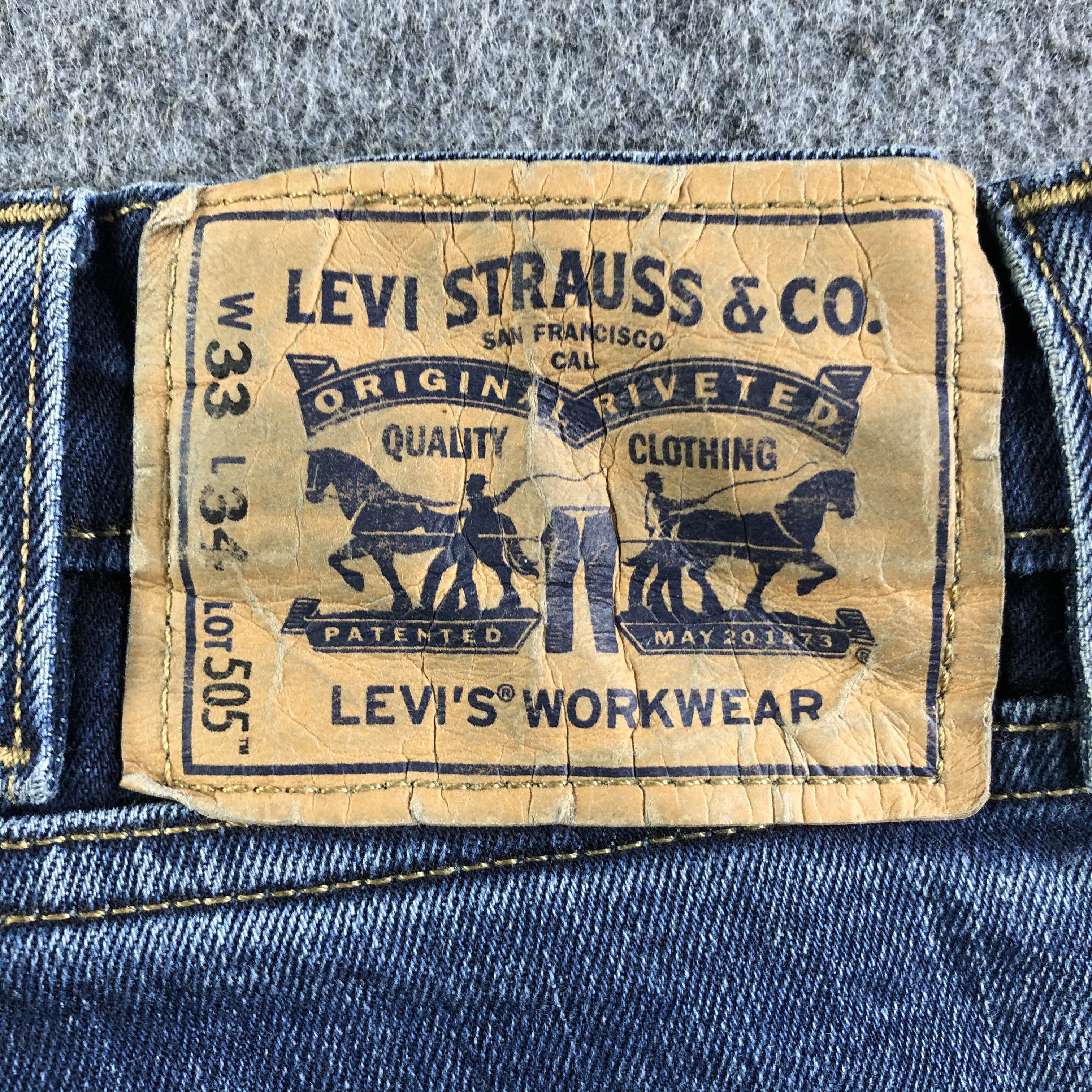 Levi's Vintage Blue Wash Levis 505 Jeans-J4289 Size US 32 / EU 48 - 5 Thumbnail