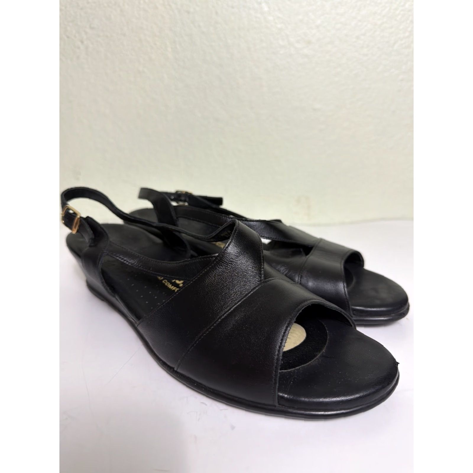 SAS SAS Women's Caress Sandal Open Toe Leather Slingback Black Size 12m Size US 12 / IT 42 - 2 Thumbnail