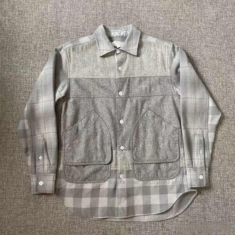 Comme des Garcons Comme Des Garcons Wool Mixed Plaid Embroidered Shirt Jacke Size S / US 4 / IT 40 - 1 Thumbnail