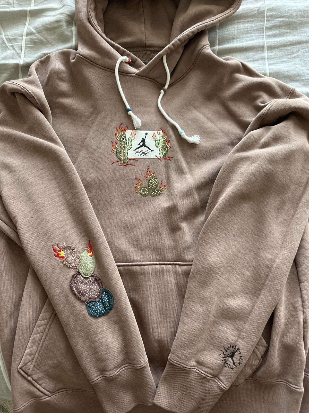 Jordan Brand × Travis Scott Jordan Flight x Travis Scott Hooded Sweatshirt Size US L / EU 52-54 / 3 - 3 Thumbnail