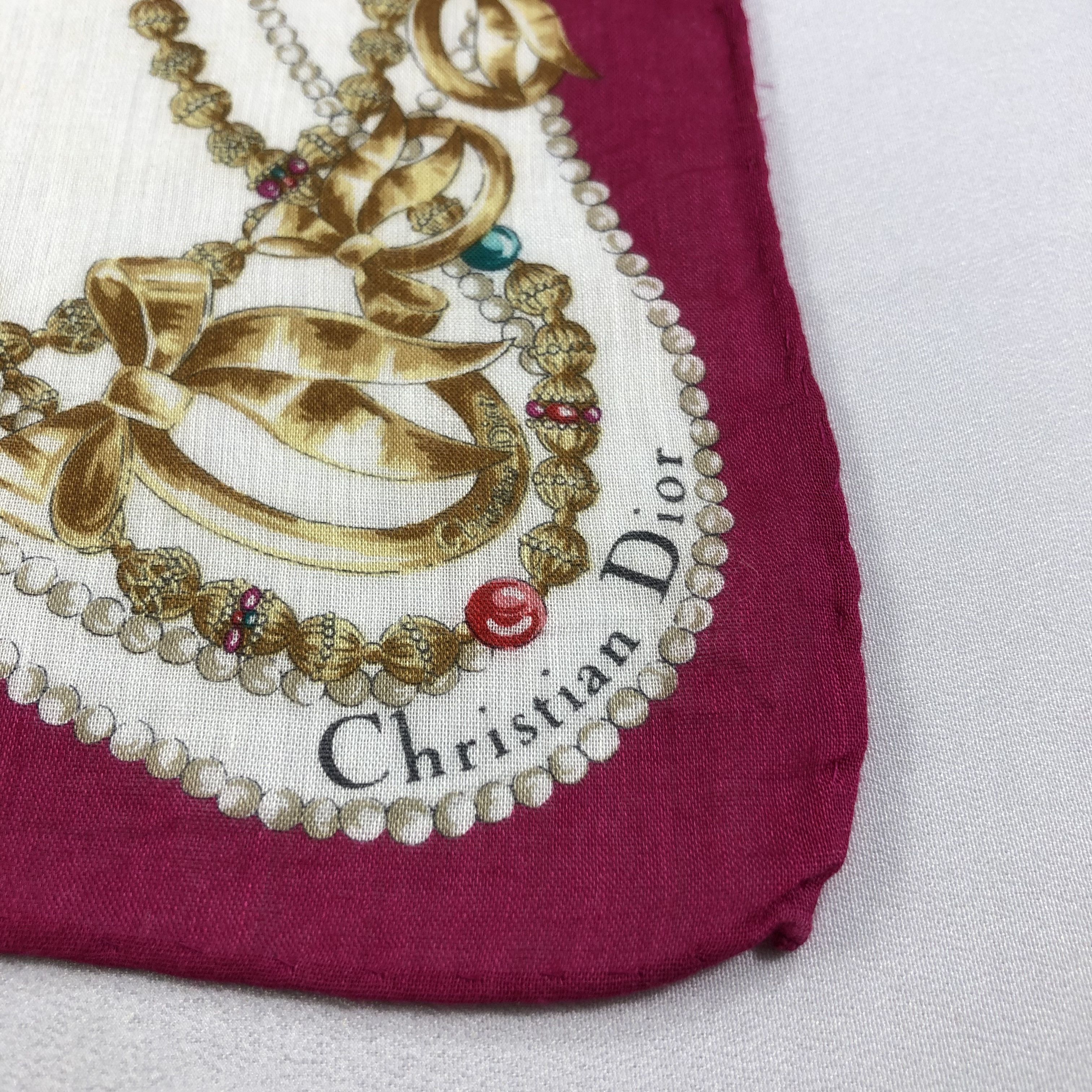 Christian Dior Monsieur Christian Dior Handkerchief Neckerchief Bandana H2025 Size ONE SIZE - 4 Thumbnail