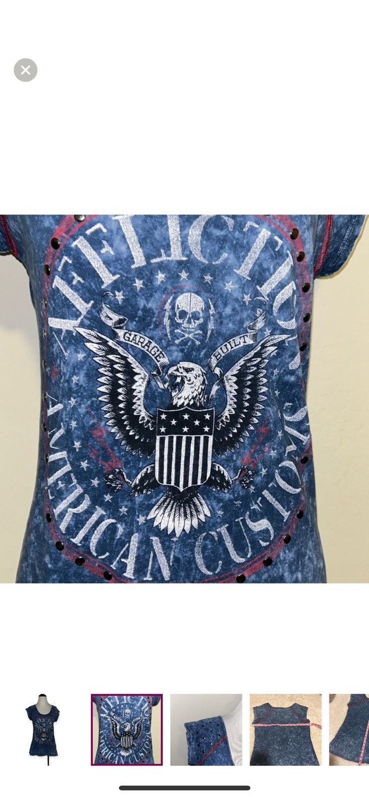 Affliction Affliction small burnout logo tee Size S / US 4 / IT 40 - 4 Thumbnail
