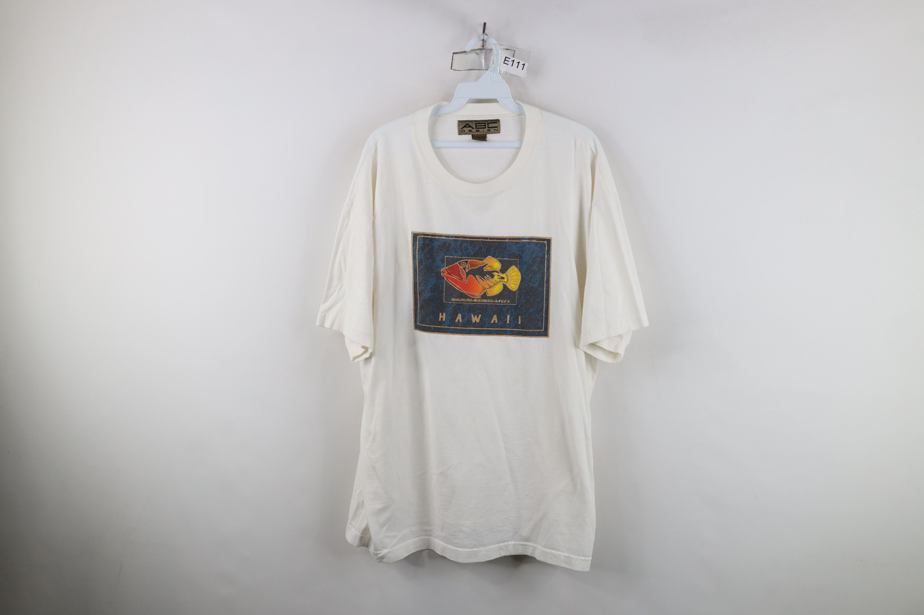 Vintage Vintage 90s Streetwear Hawaii Fish Short Sleeve T-Shirt USA Size US XL / EU 56 / 4 - 1 Thumbnail