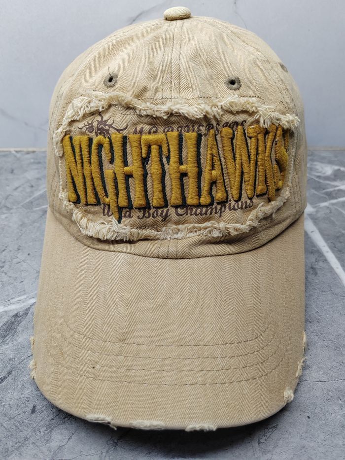 Japanese Brand Vintage Nighthawks Distressed Style Cap Hat Size ONE SIZE - 2 Thumbnail