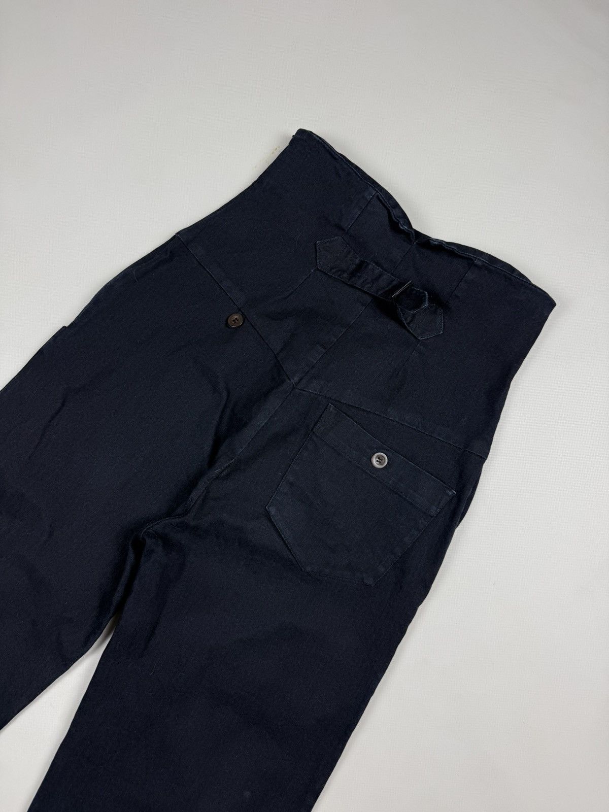 Other Burfitt Avant-Garde High Waist Buckle Back Cropped Jeans Size 30" / US 8 / IT 44 - 19 Thumbnail