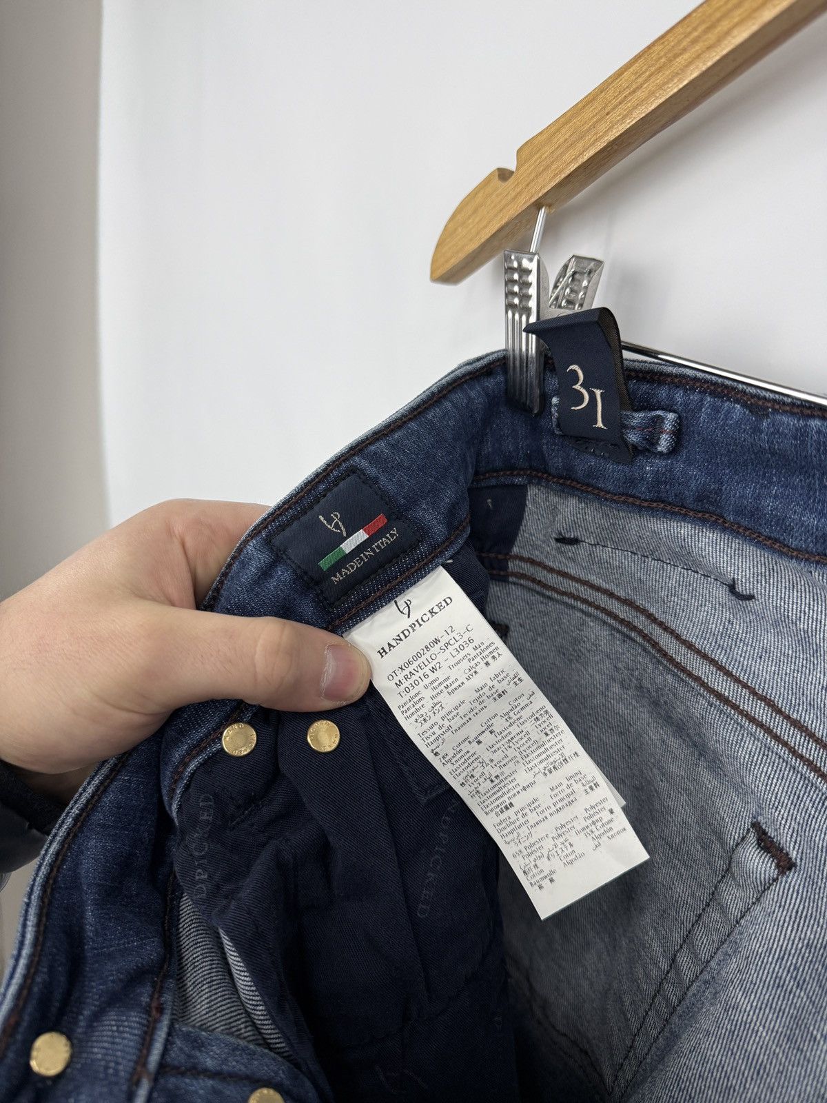Jacob Cohen 🇮🇹 Handpicked Luxury Jeans Made in Italy Slim Fit Size 31 Size US 31 - 12 Thumbnail