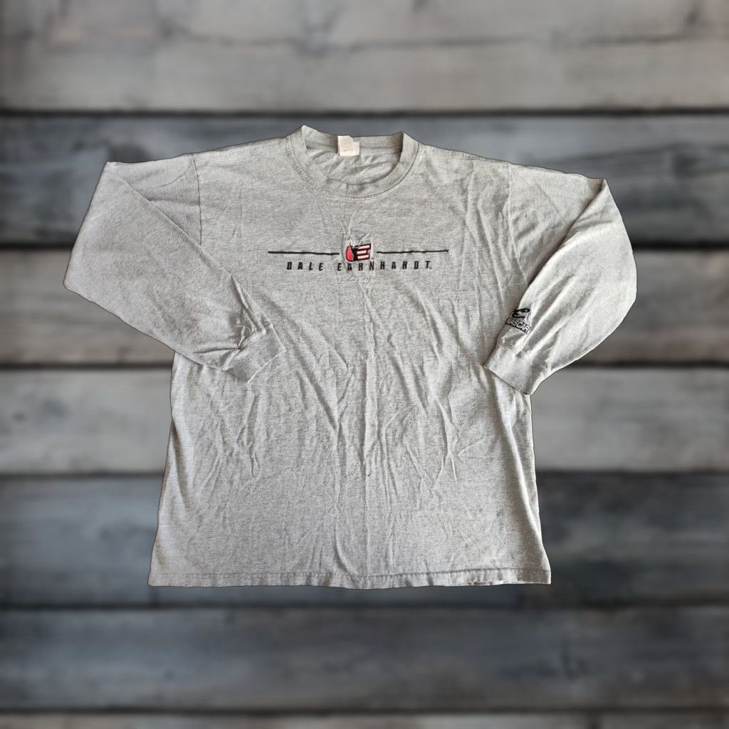 Chase Authentics VINTAGE Chase Authentics Dale Earnhardt YTK Racing Graphic Long Sleeve Shirt Adult L Gray Embroidered NASCAR Sleeve Mens Size US L / EU 52-54 / 3 - 1 Thumbnail