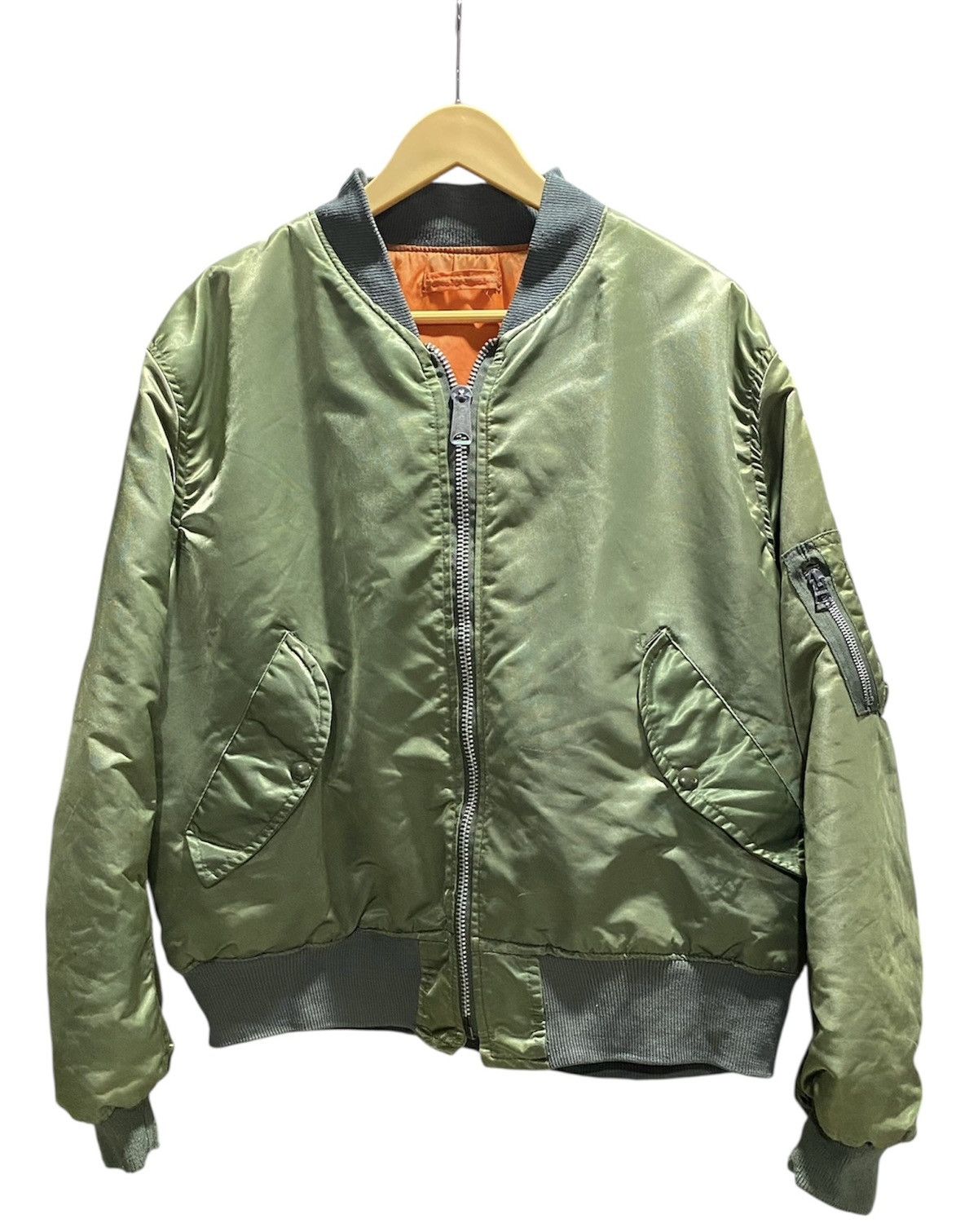 Vintage 80s Corinth Mfg Ma-1 Bomber Jacket Issue