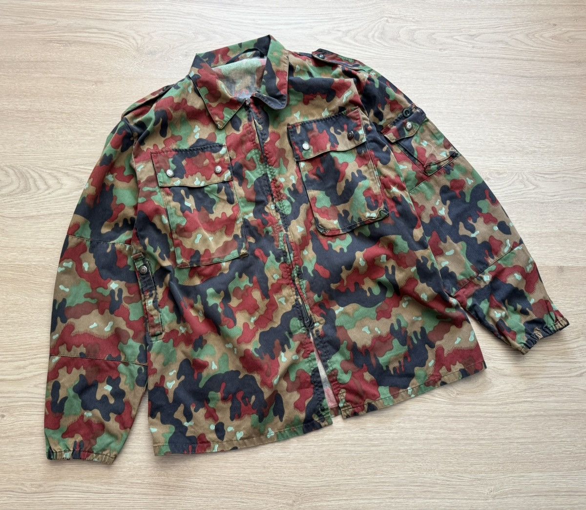 Vintage Vintage 80-90’s Rare Bundeswehr German Army Camo Jakcet Size US XL / EU 56 / 4 - 1 Thumbnail