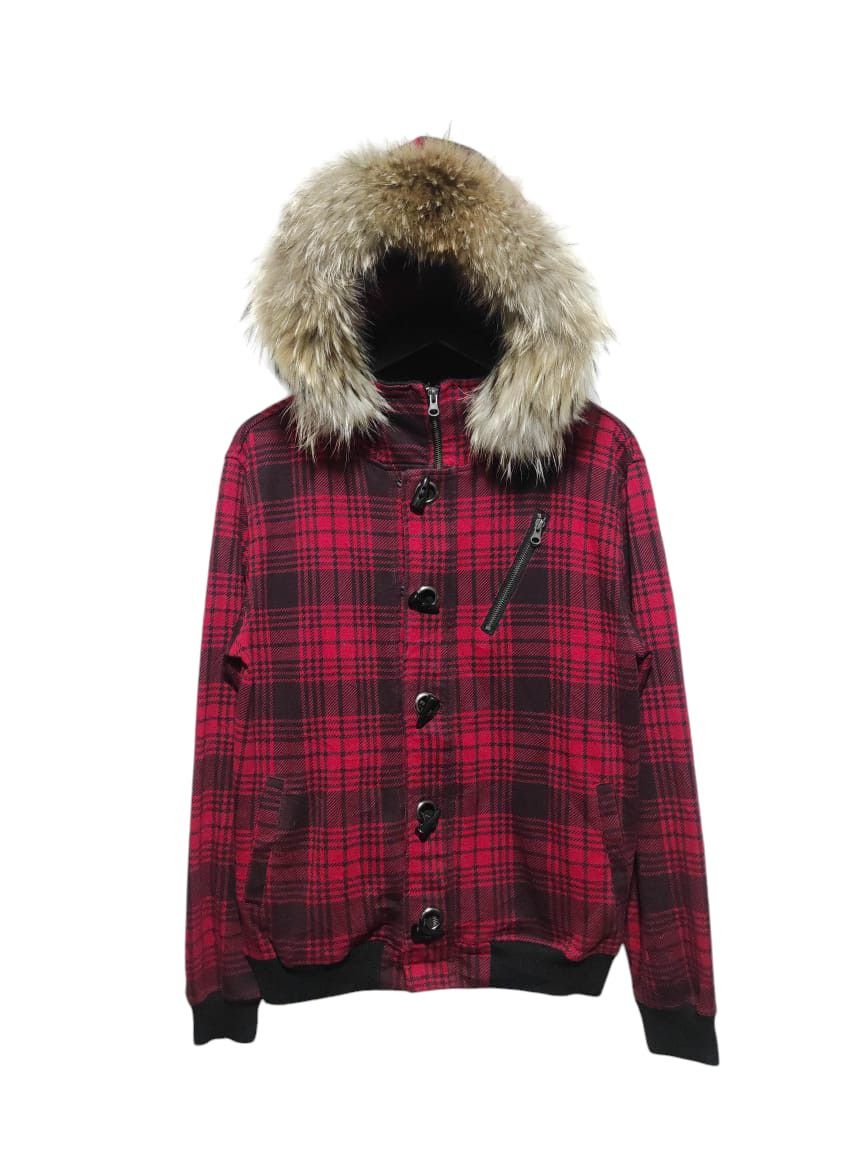 Hysteric Glamour Pract Plaid Zipper Fur Hoodie Bono LGB i6w9 style Size US M / EU 48-50 / 2 - 1 Thumbnail