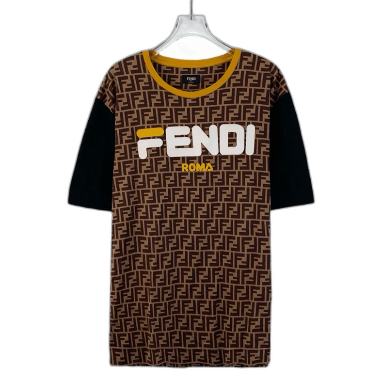 Fendi Fendi Colorful Logo Cotton T-Shirt Medium Size Size US M / EU 48-50 / 2 - 1 Thumbnail