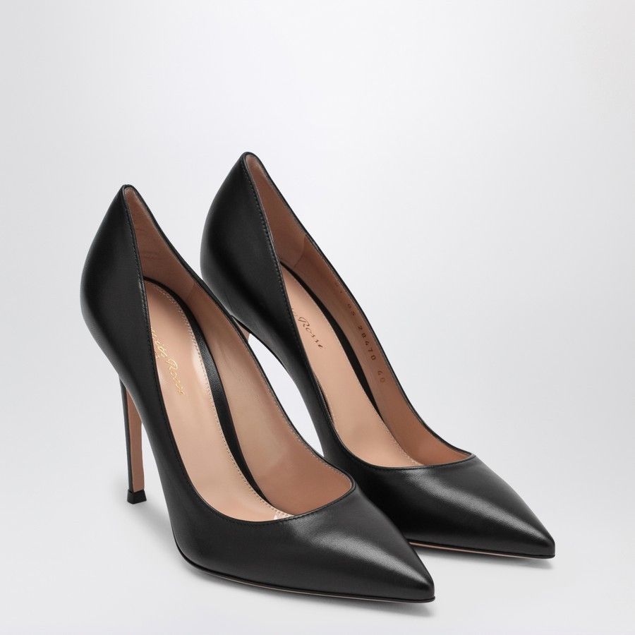 Gianvito Rossi o1d2blof0824 Leather Pumps in Black Size US 10 / IT 40 - 2 Thumbnail