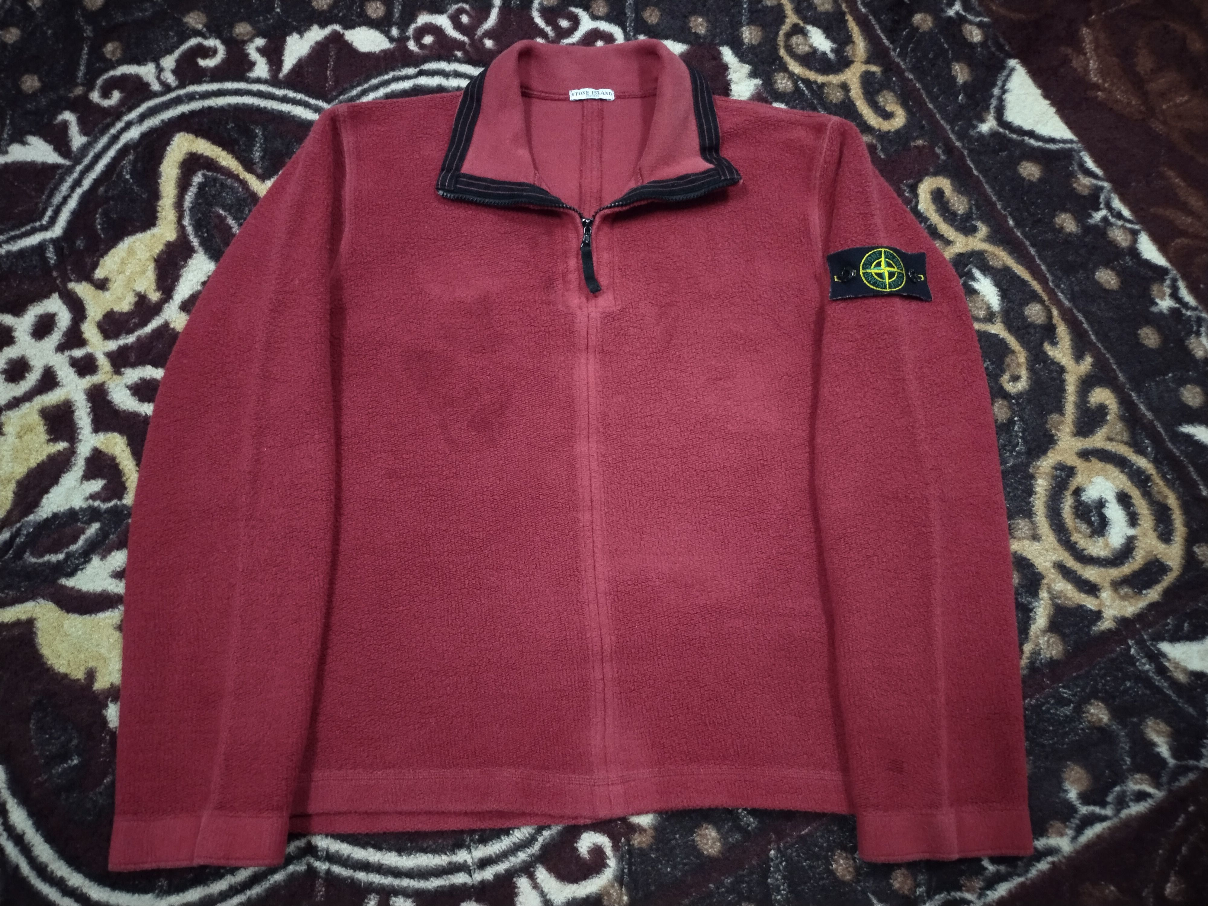 Stone Island Vintage 90's Stone Island Half Zipper Lampo Sweatshirt Size US S / EU 44-46 / 1 - 3 Thumbnail