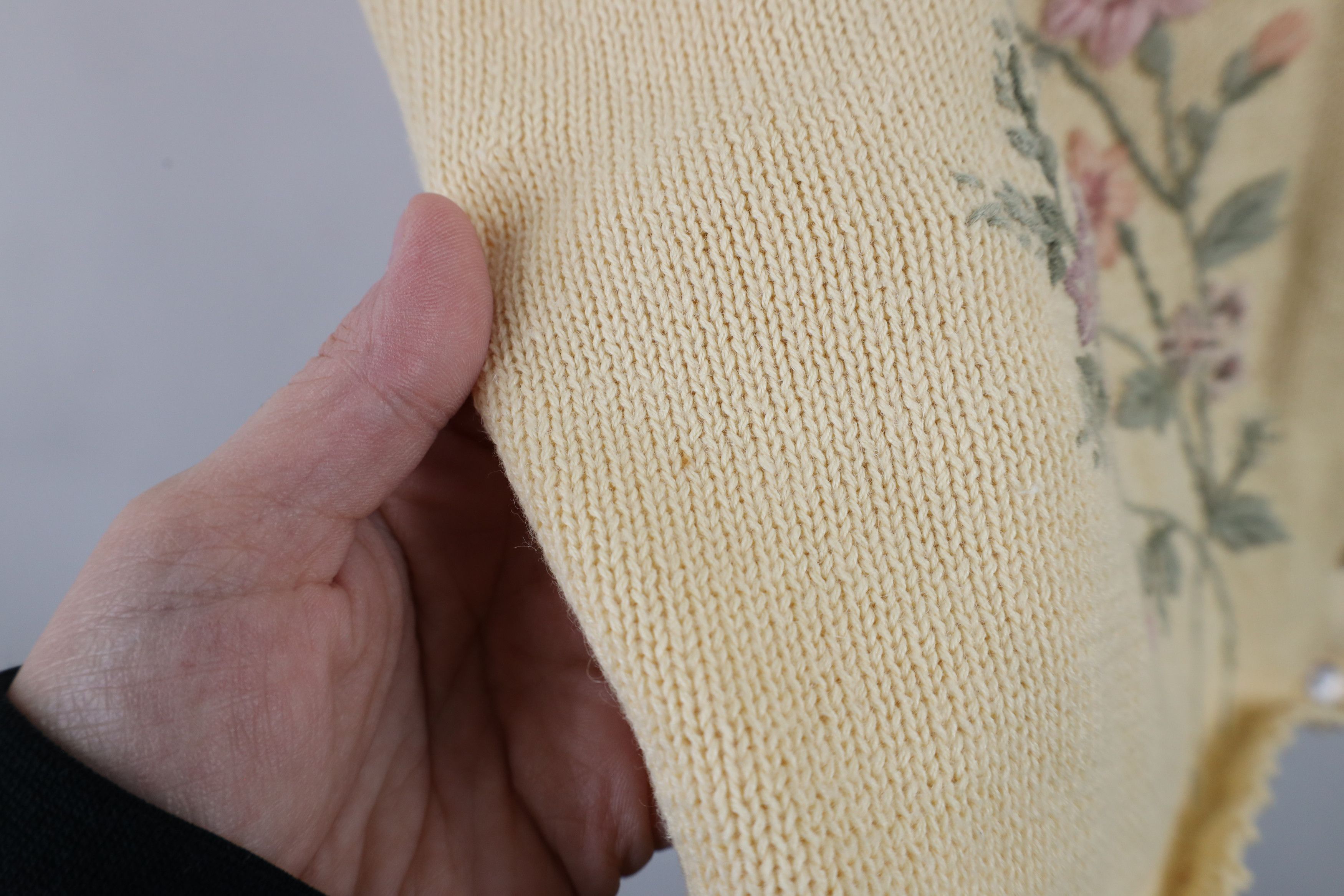 Vintage Vintage 90s Country Primitive Flower Knit Sweater Vest Size XXL / US 16-18 / IT 52-54 - 8 Thumbnail