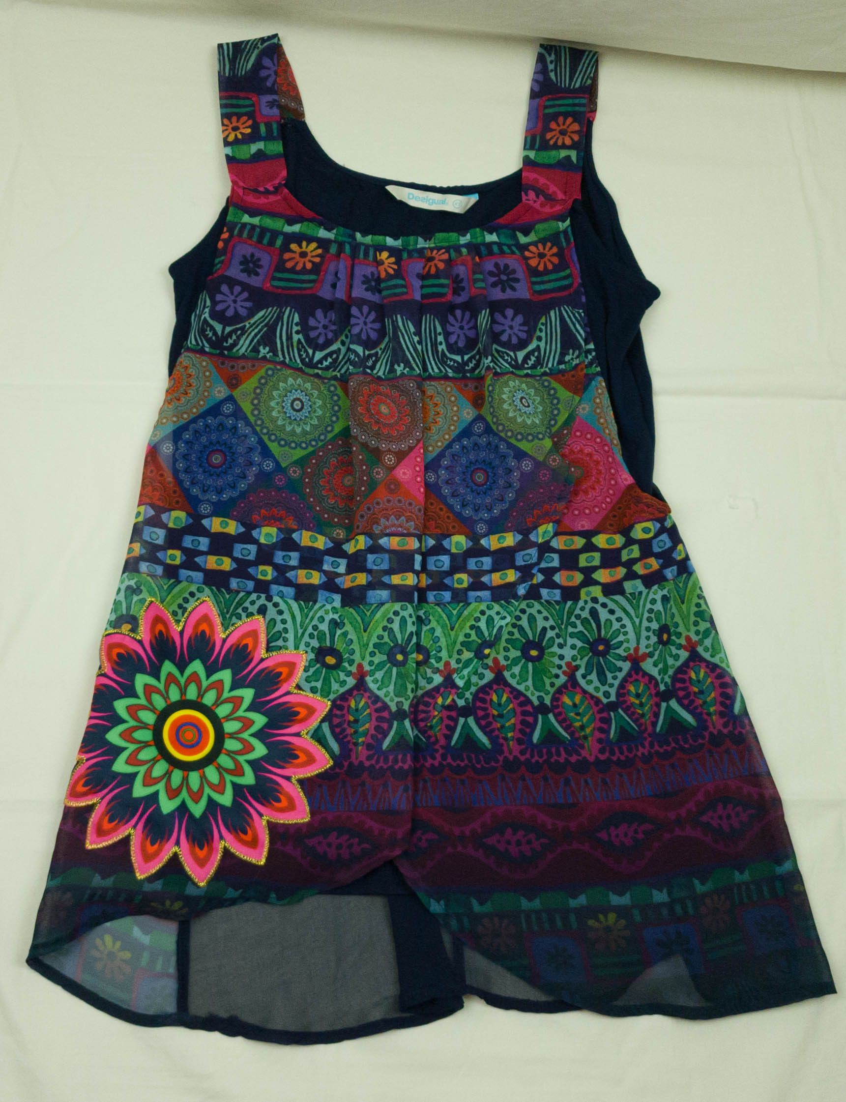 Desigual Desigual womens top vest tank viscose size S ( LABEL XS) Size S / US 4 / IT 40 - 4 Thumbnail