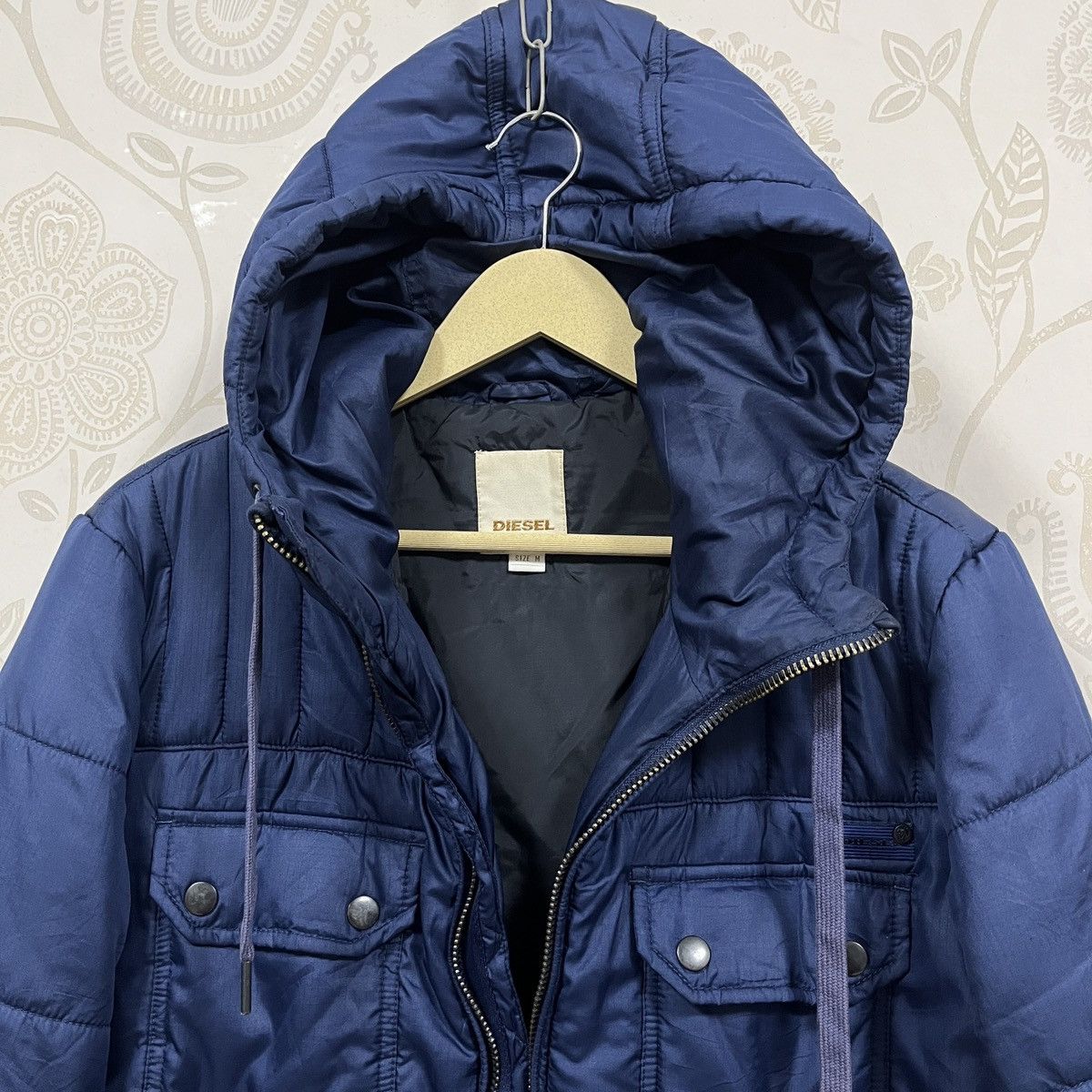 Diesel Diesel Black Puffer Hooded Jacket Size US M / EU 48-50 / 2 - 19 Thumbnail