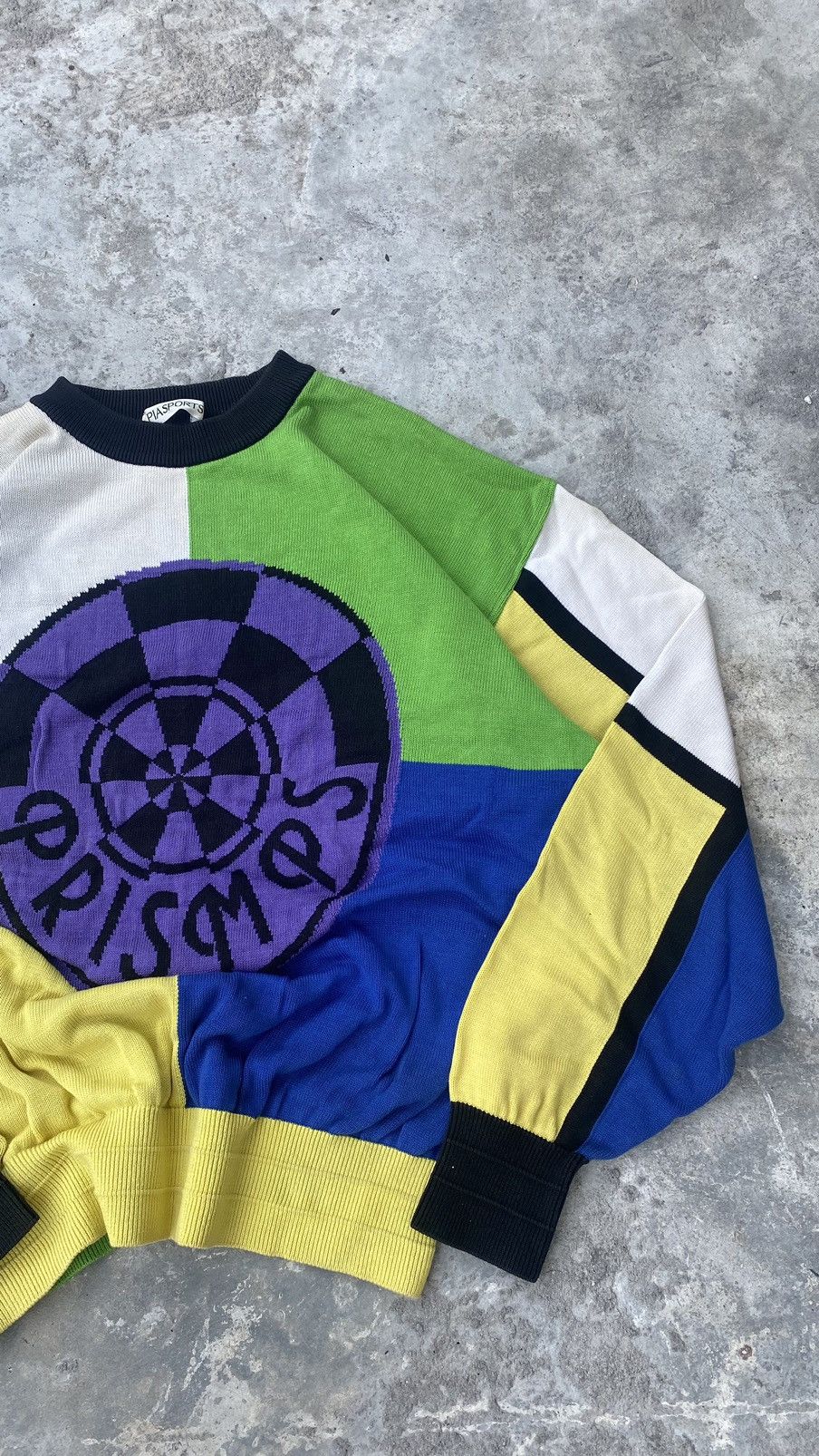 Designer × Vintage Pia Sports Ugly Knit Sweater 80s Size US L / EU 52-54 / 3 - 5 Thumbnail