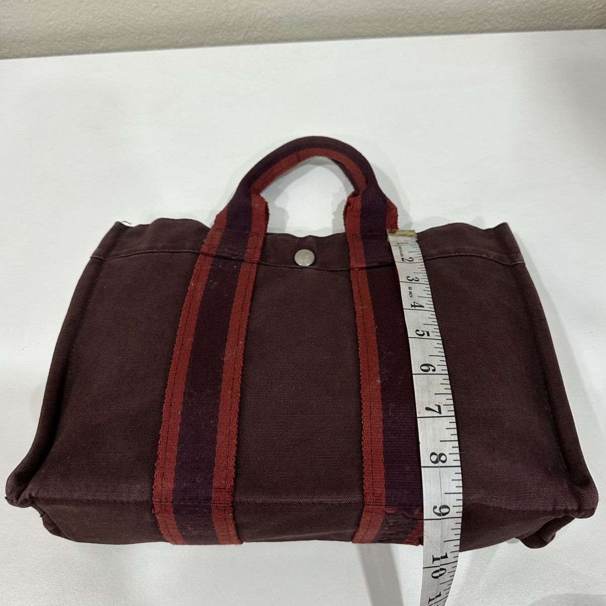 Hermes ‼️LASTDROP‼️ HERMES FOURRE TOUT PM CANVAS HAND TOTE BAG Size ONE SIZE - 7 Thumbnail