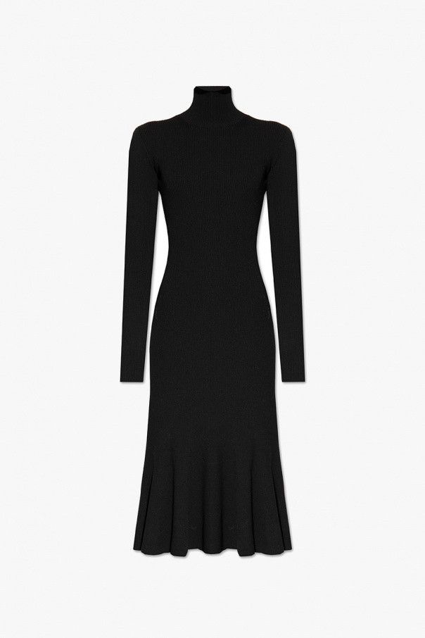 Balenciaga o1mt1gz1224 Turtleneck Dress in Black Size S / US 4 / IT 40 - 1 Thumbnail