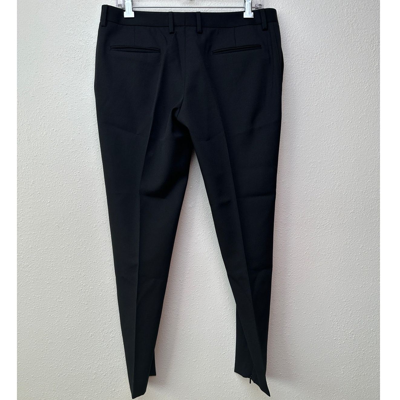 Yves Saint Laurent Saint Laurent Black Tuxedo Pants Satin Stripe Zip Hem US 6 Size 28" / US 6 / IT 42 - 4 Thumbnail
