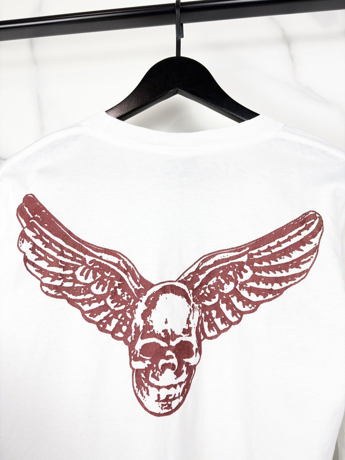 Chrome Hearts Chrome Hearts Vintage Red Foti Skull Longsleeve Tshirt Size US S / EU 44-46 / 1 - 3 Thumbnail