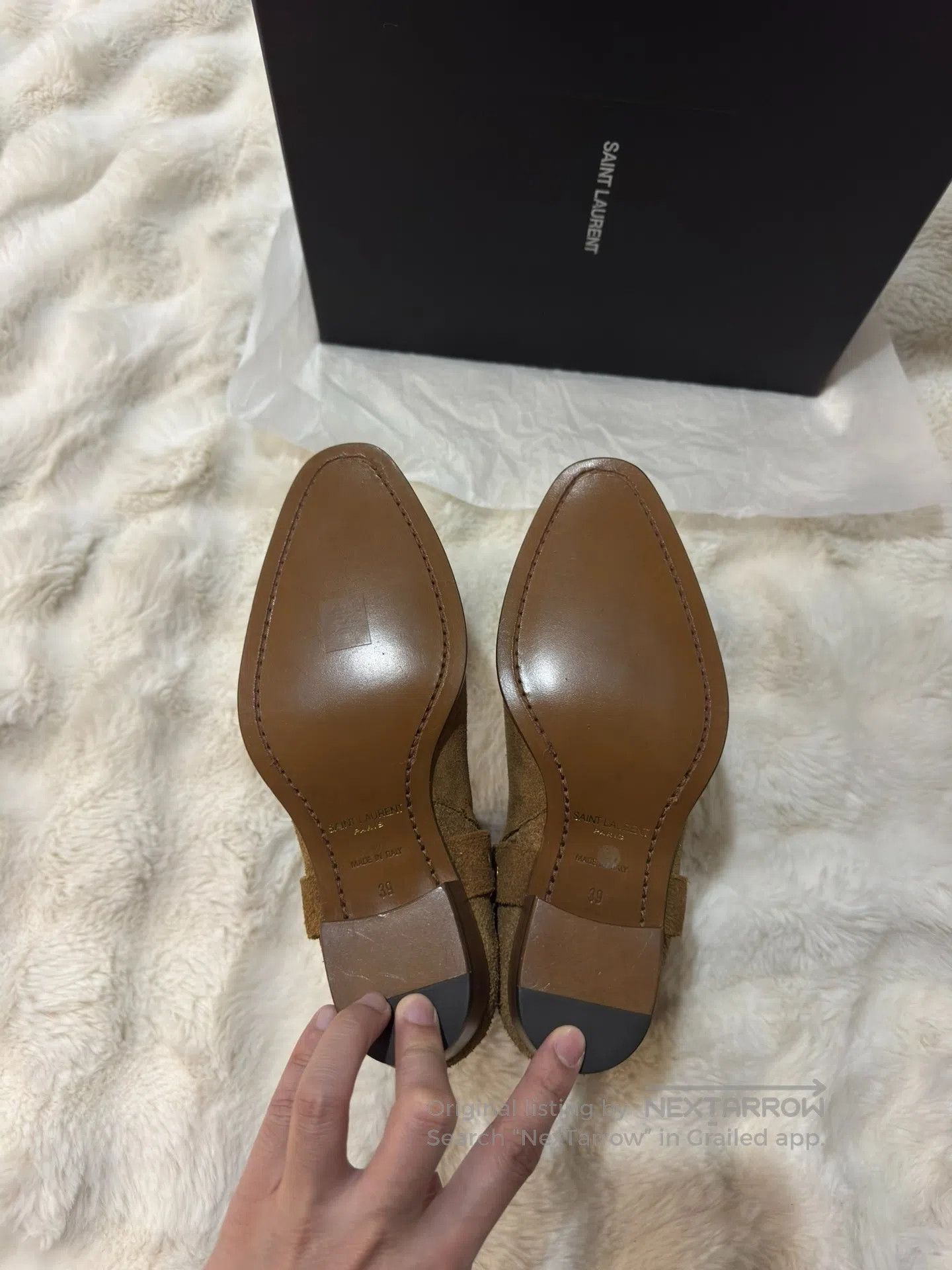 Saint Laurent Paris Saint Laurent Paris Suede Ankle Chelsea Boots| Size US 6 / EU 39 - 5 Thumbnail