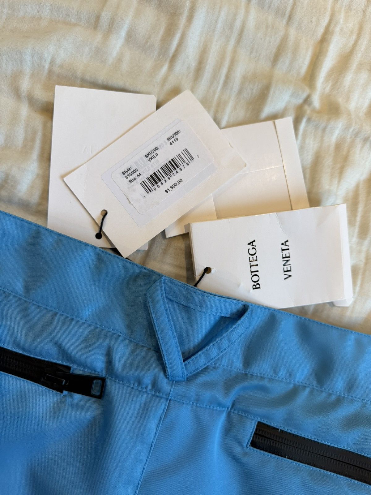 Bottega Veneta Bottega Veneta FW20 Technical Zip Pant – Blue – Size 54 Size US 34 / EU 50 - 5 Thumbnail