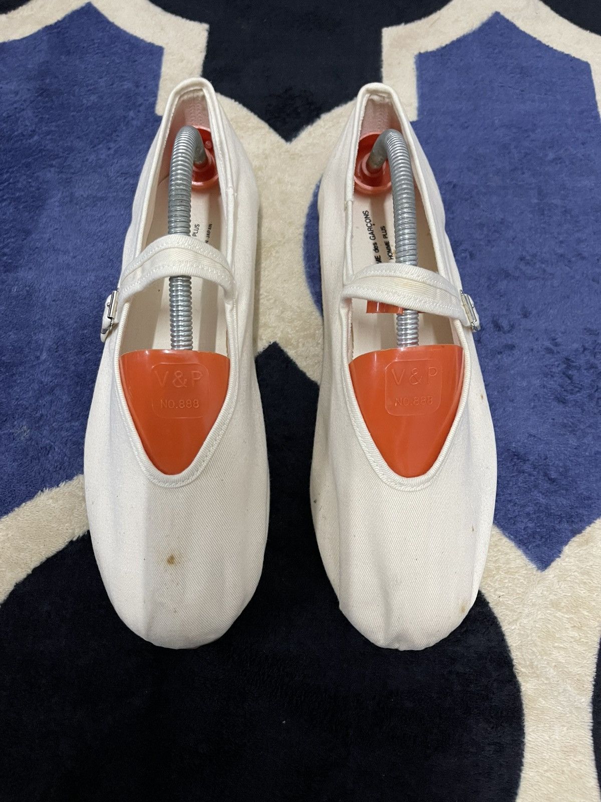 Comme des Garcons × Designer × Japanese Brand Mary Jane Ballet Flats COMME des GARÇONS HOMME PLUS Size US 10.5 / EU 43-44 - 8 Thumbnail