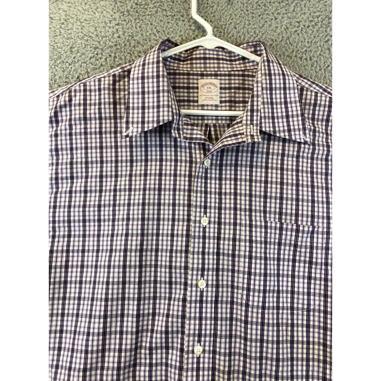 Brooks Brothers Brooks Brothers Shirt Mens 2XL Multicolor Plaid Cotton Long Sleeve Button-Down Size US XXL / EU 58 / 5 - 4 Thumbnail