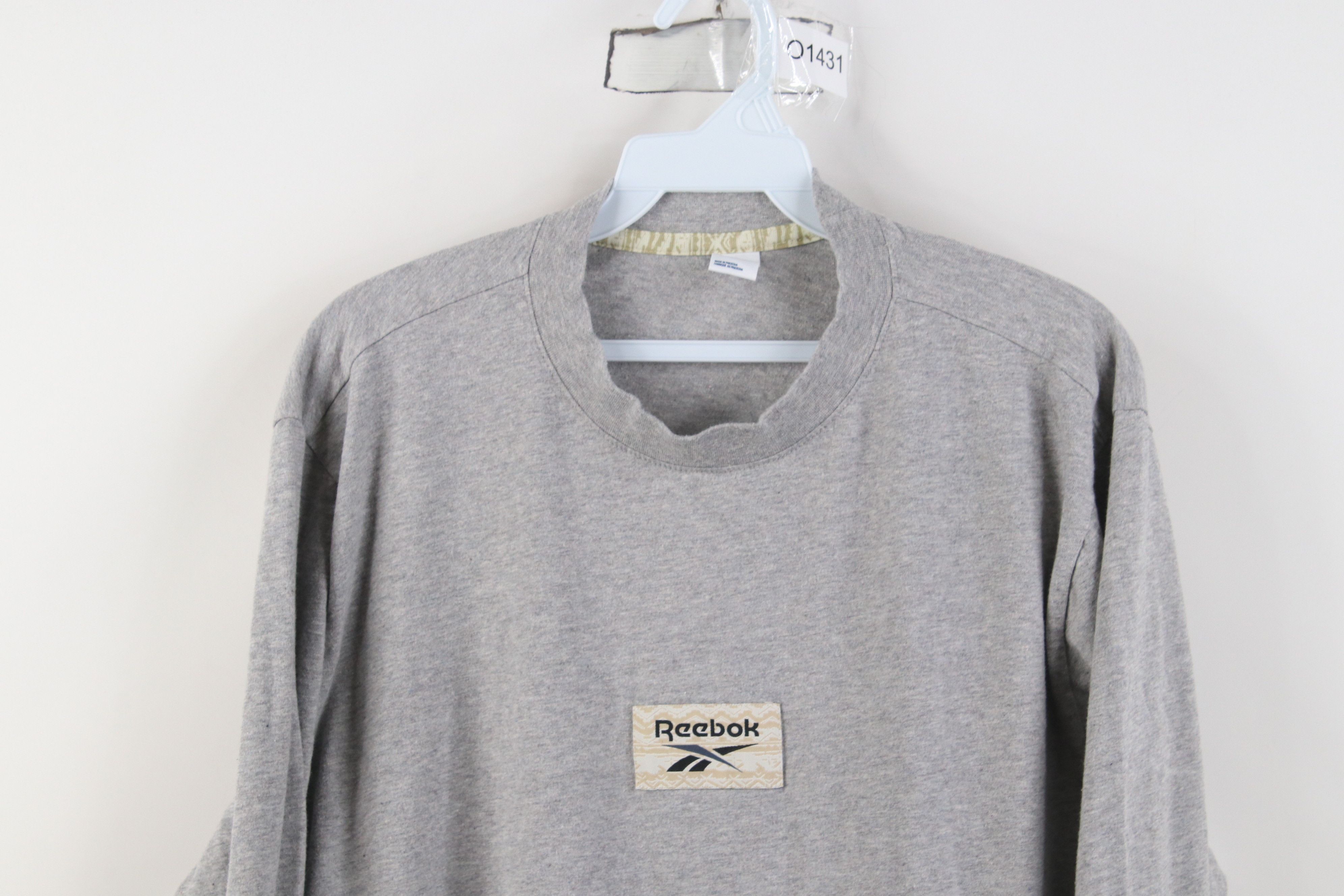 Reebok Vintage 90s Reebok Box Logo Skiing Long Sleeve T-Shirt Gray Size US L / EU 52-54 / 3 - 2 Thumbnail