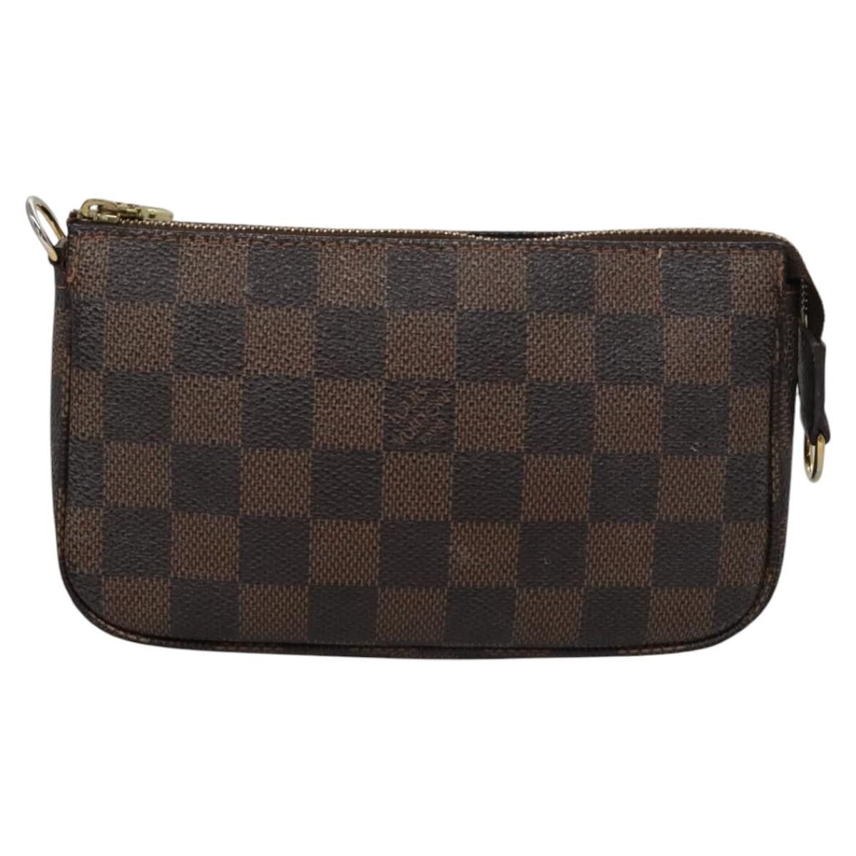 Louis Vuitton Mini Pochette Accessoires Brown Canvas Clutch Bag Size ONE SIZE - 1 Thumbnail
