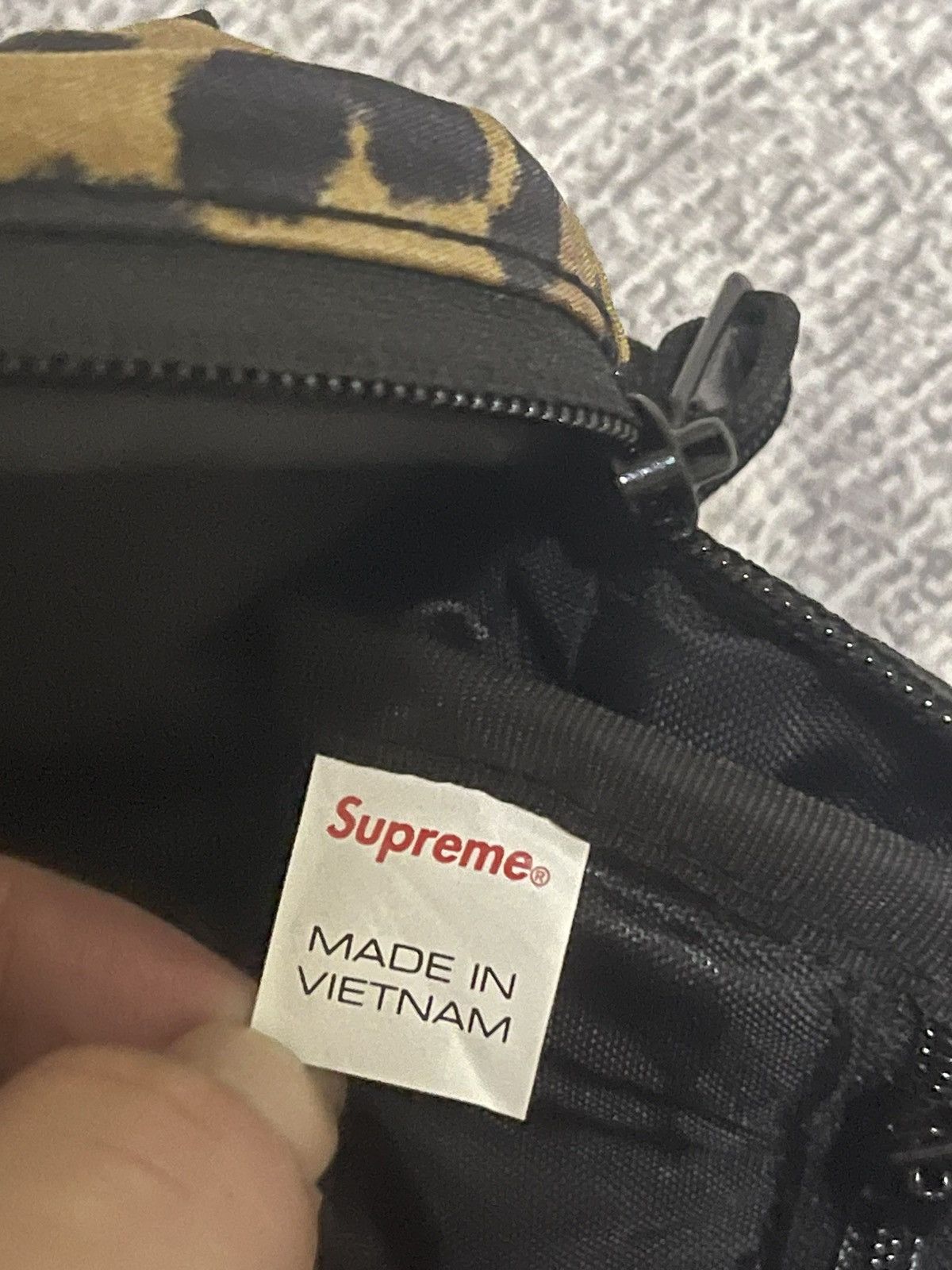 Supreme leopard waist bag fw20