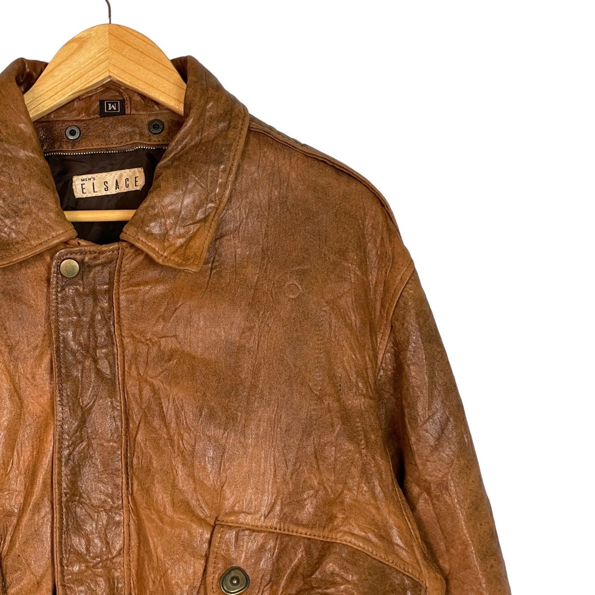 Genuine Leather Men Elsace Bikers Leather Jacket Size US M / EU 48-50 / 2 - 4 Thumbnail