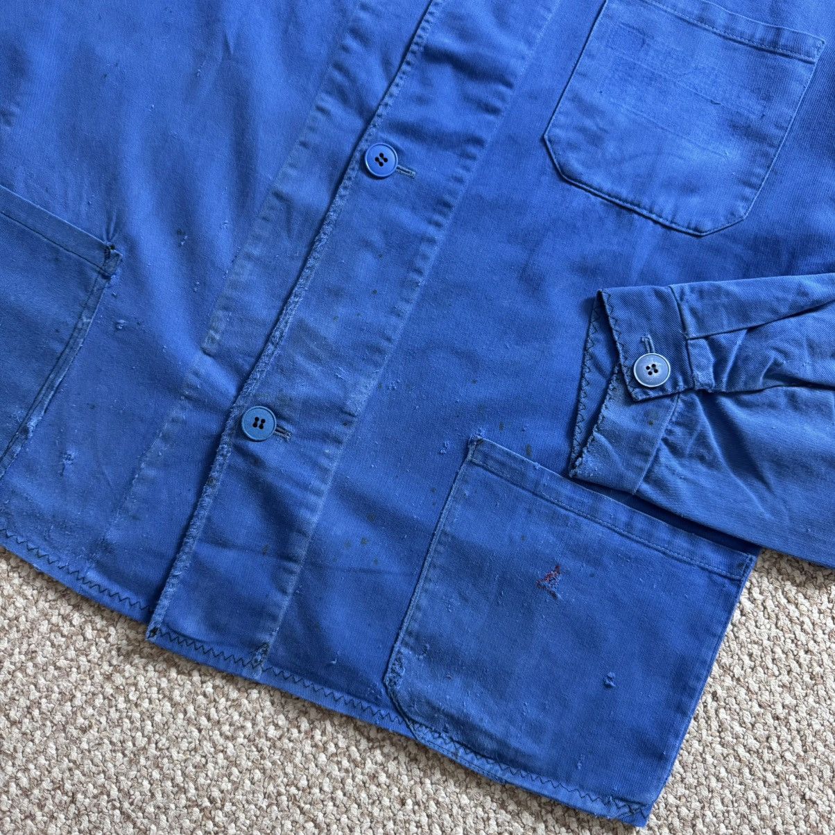 Le Laboureur Vintage french distressed workwear faded jacket Size US L / EU 52-54 / 3 - 7 Thumbnail