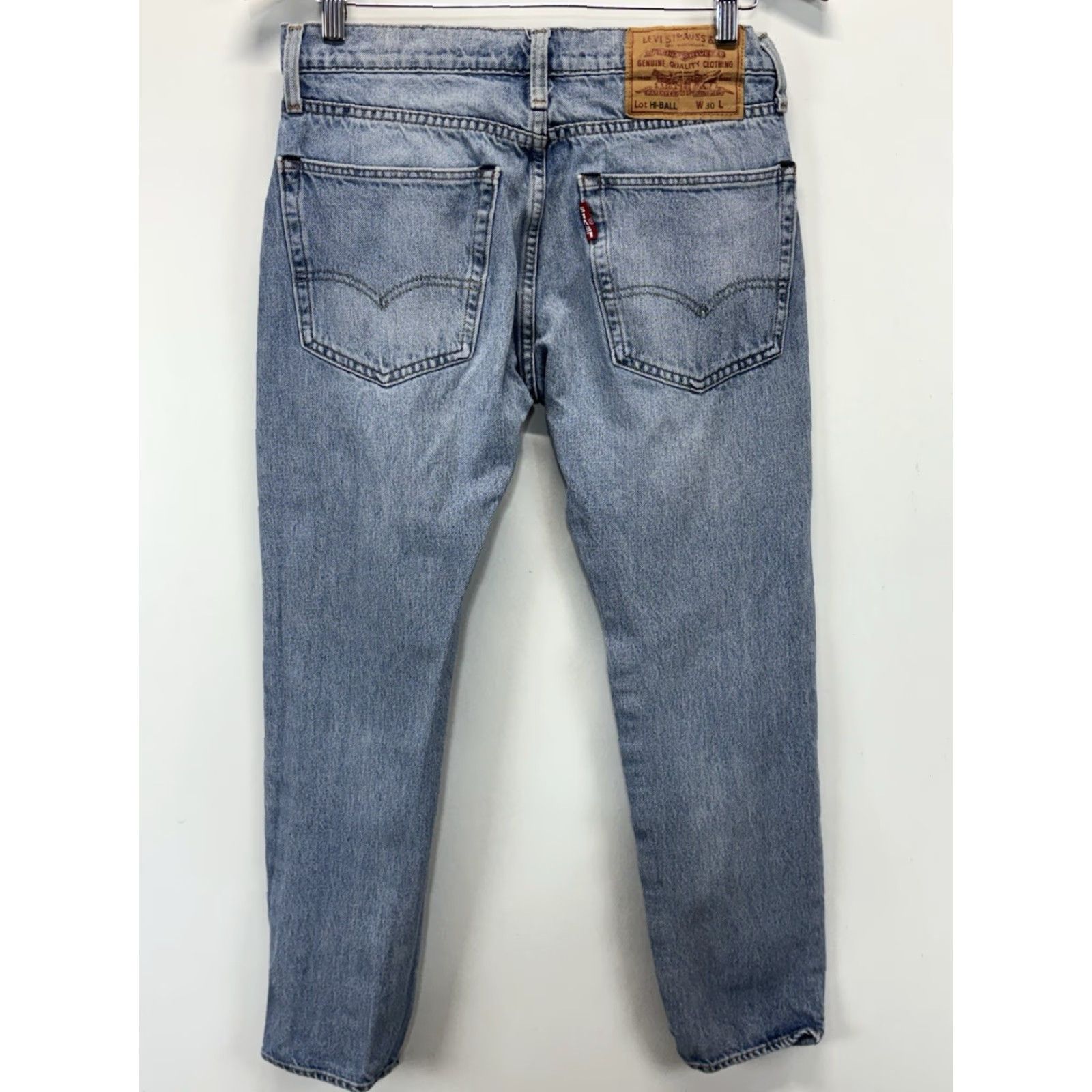 Levi's Levi's Hi Ball Jeans Women’s Size 30 Light Wash Distressed Straight Big E Size 30" / US 8 / IT 44 - 3 Thumbnail