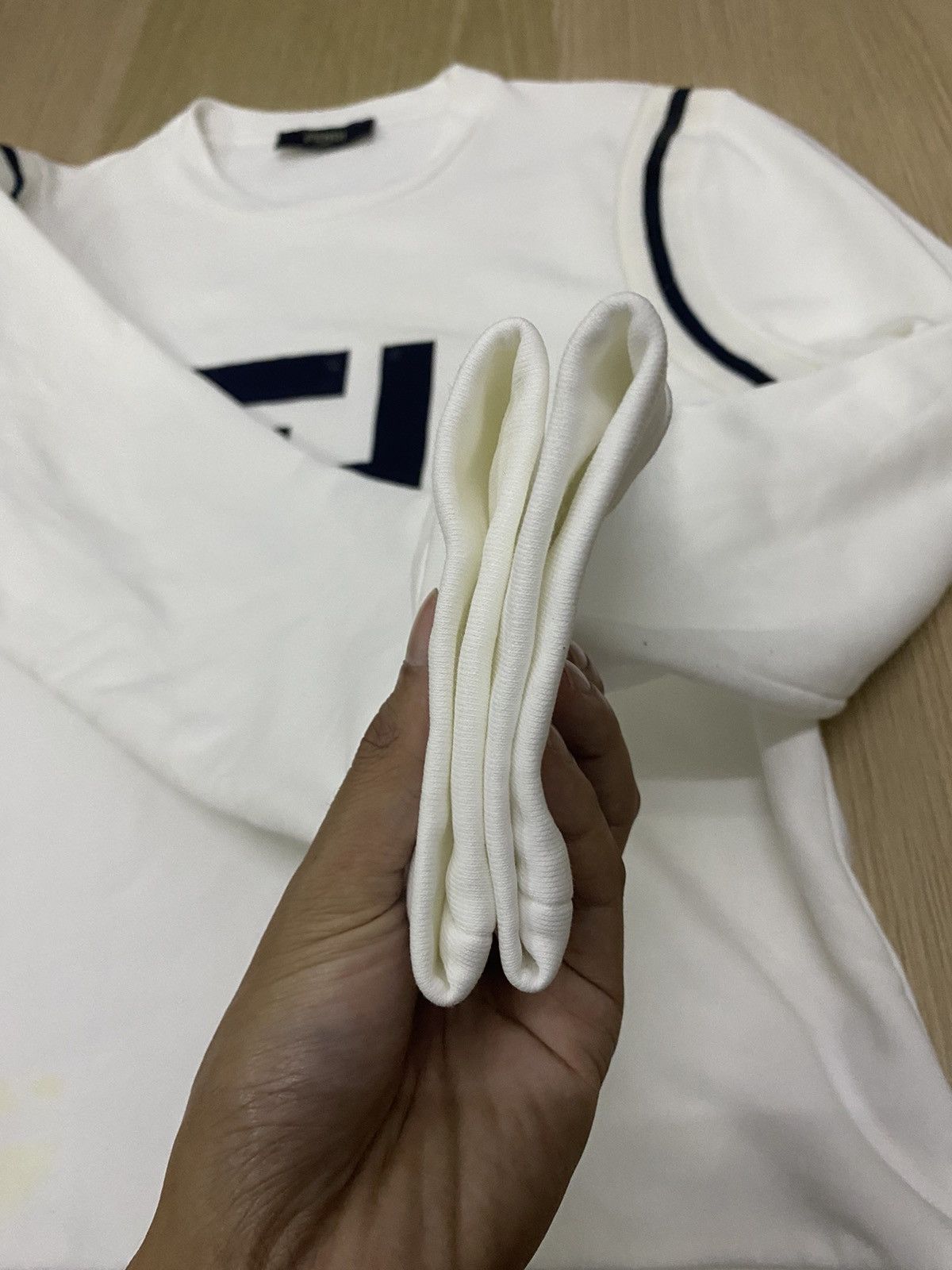 Fendi Fendi FF logo white sweatshirt Size US L / EU 52-54 / 3 - 10 Thumbnail