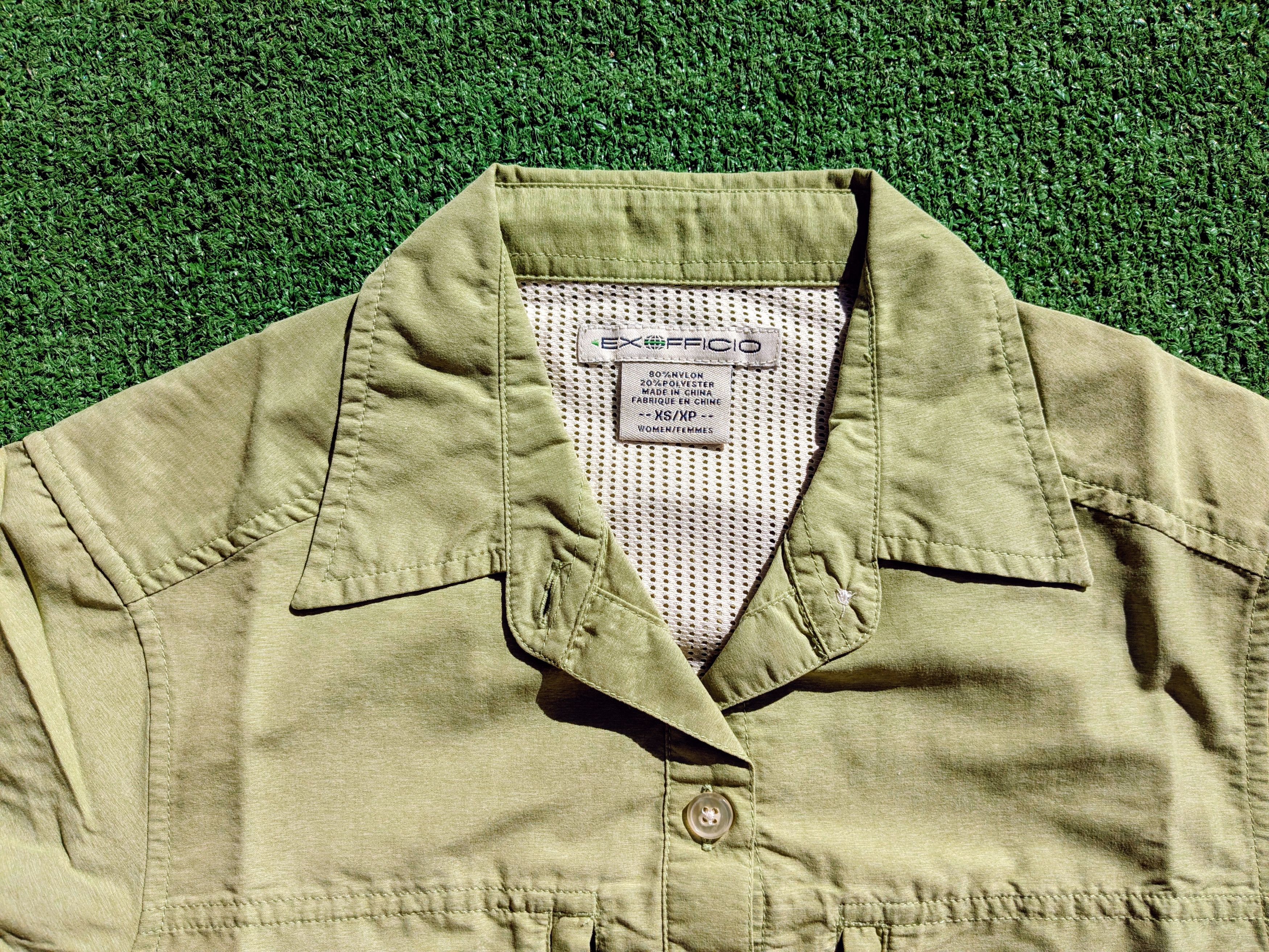 ExOfficio Olive ExOfficio Hiking Hiking/Travel Vented Shirt Size XS / US 0-2 / IT 36-38 - 6 Thumbnail