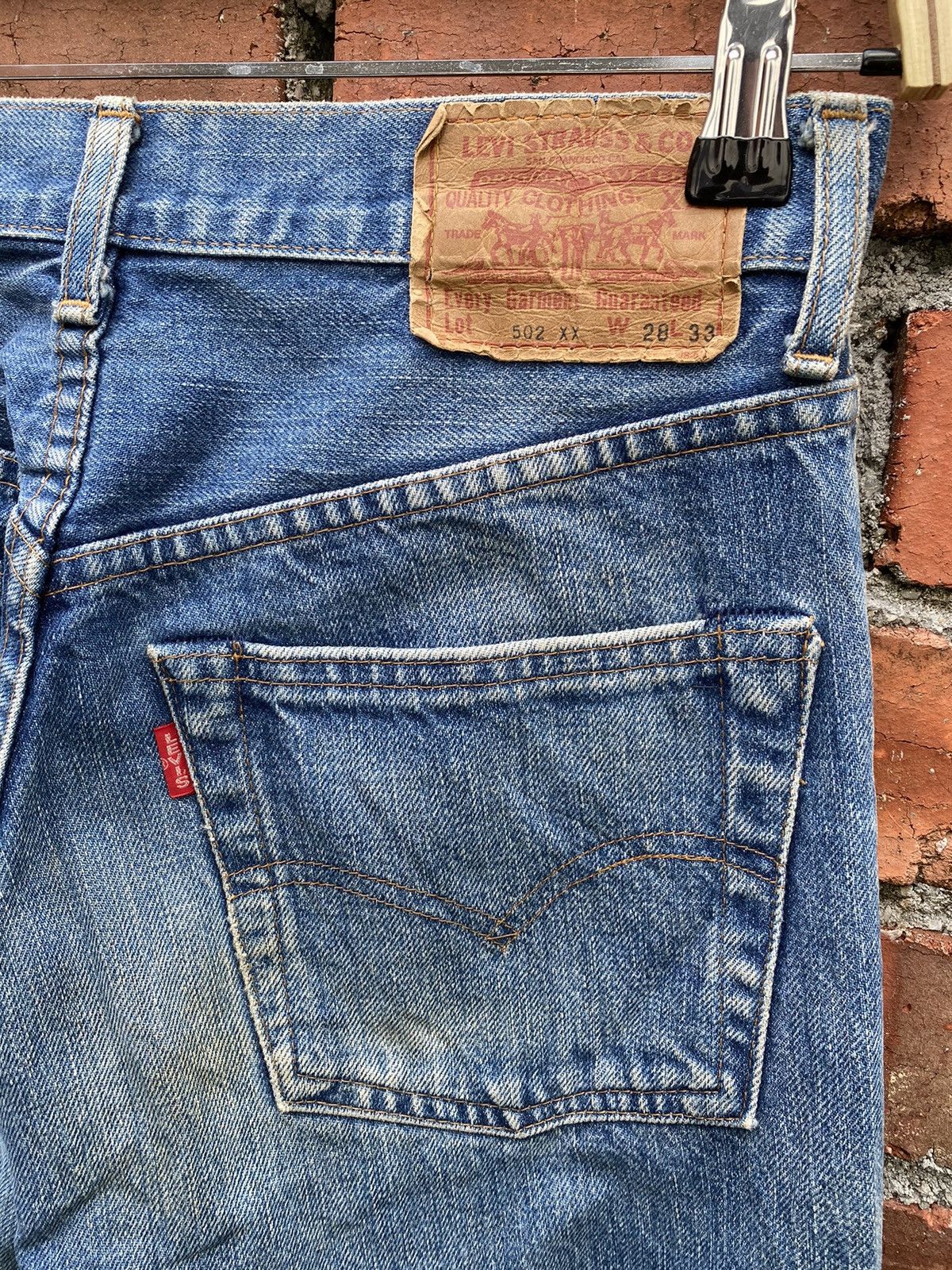 Levi's × Levi's Vintage Clothing × Vintage size 28x29.5 vintage levi's 502xx redline big E denime Size US 28 / EU 44 - 3 Thumbnail