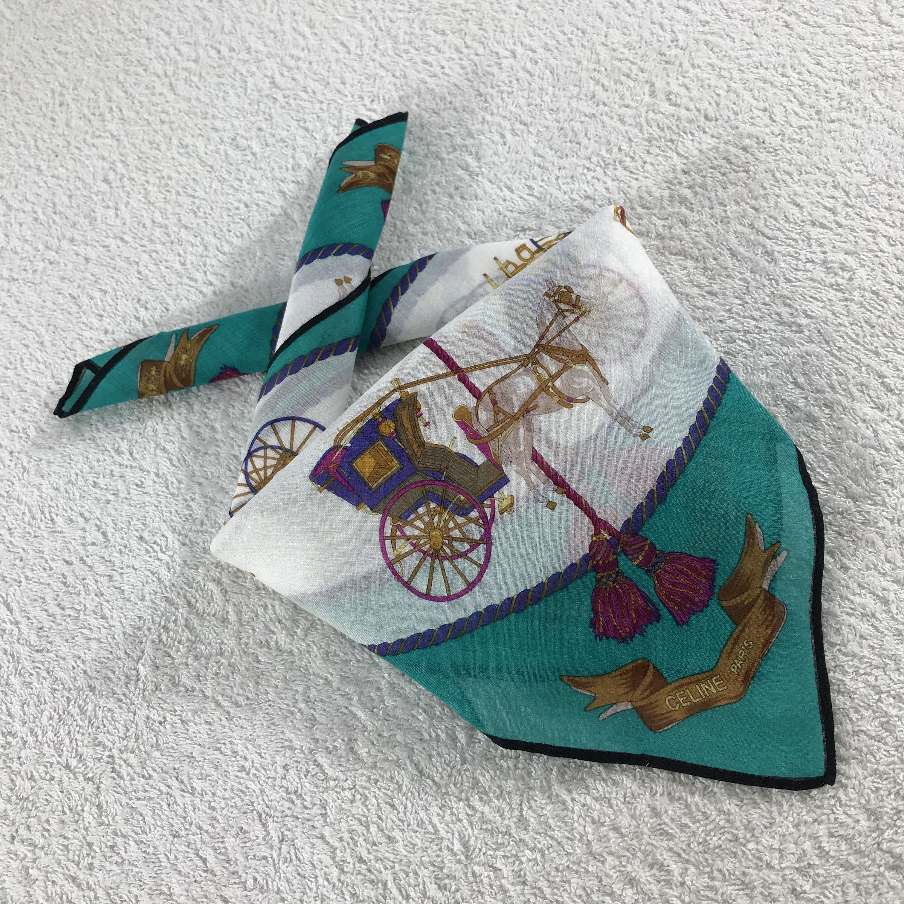 Celine × Vintage Celine Neckerchief / Bandana / Handkerchief Size ONE SIZE - 2 Thumbnail