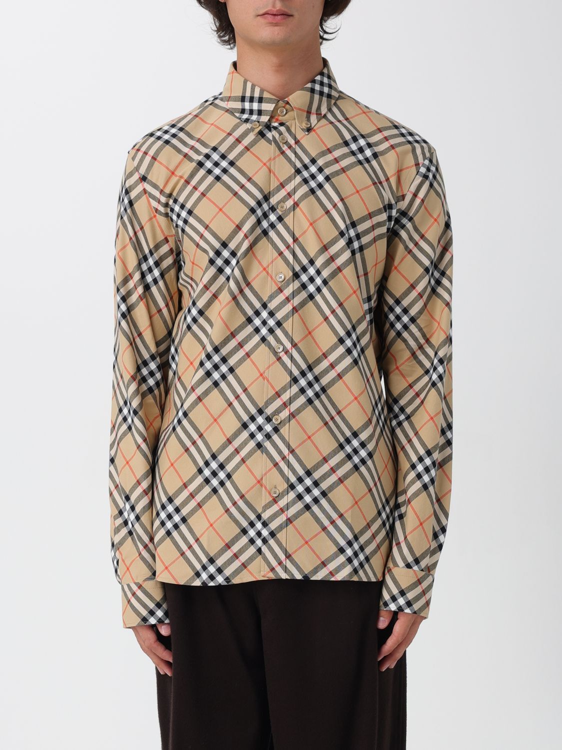Burberry Burberry Shirt Men Beige Size US XL / EU 56 / 4 - 1 Thumbnail