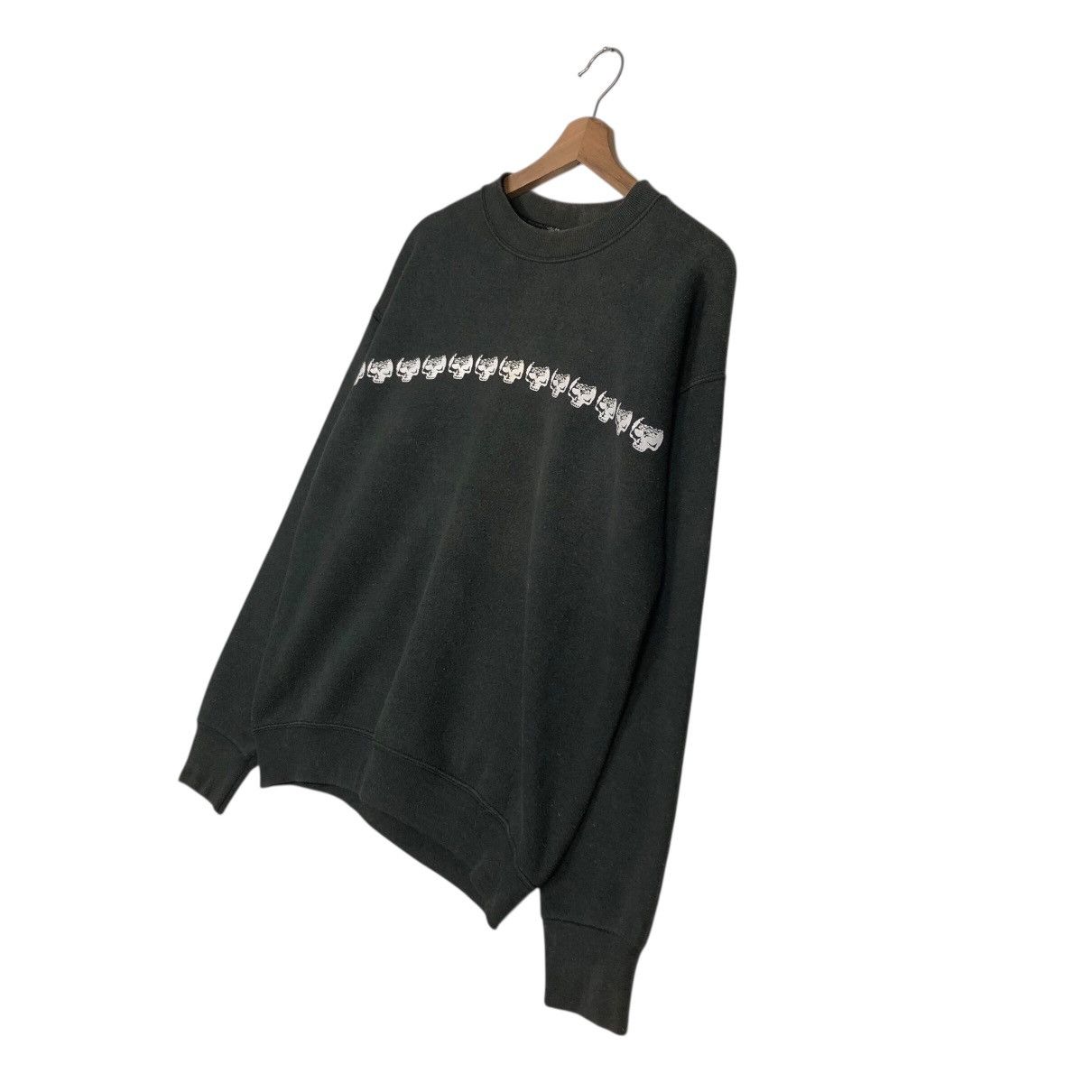 Hysteric Glamour Vintage 90's Sweatshirt FOTL Rich Black Skeleton Full Print Size US M / EU 48-50 / 2 - 3 Thumbnail