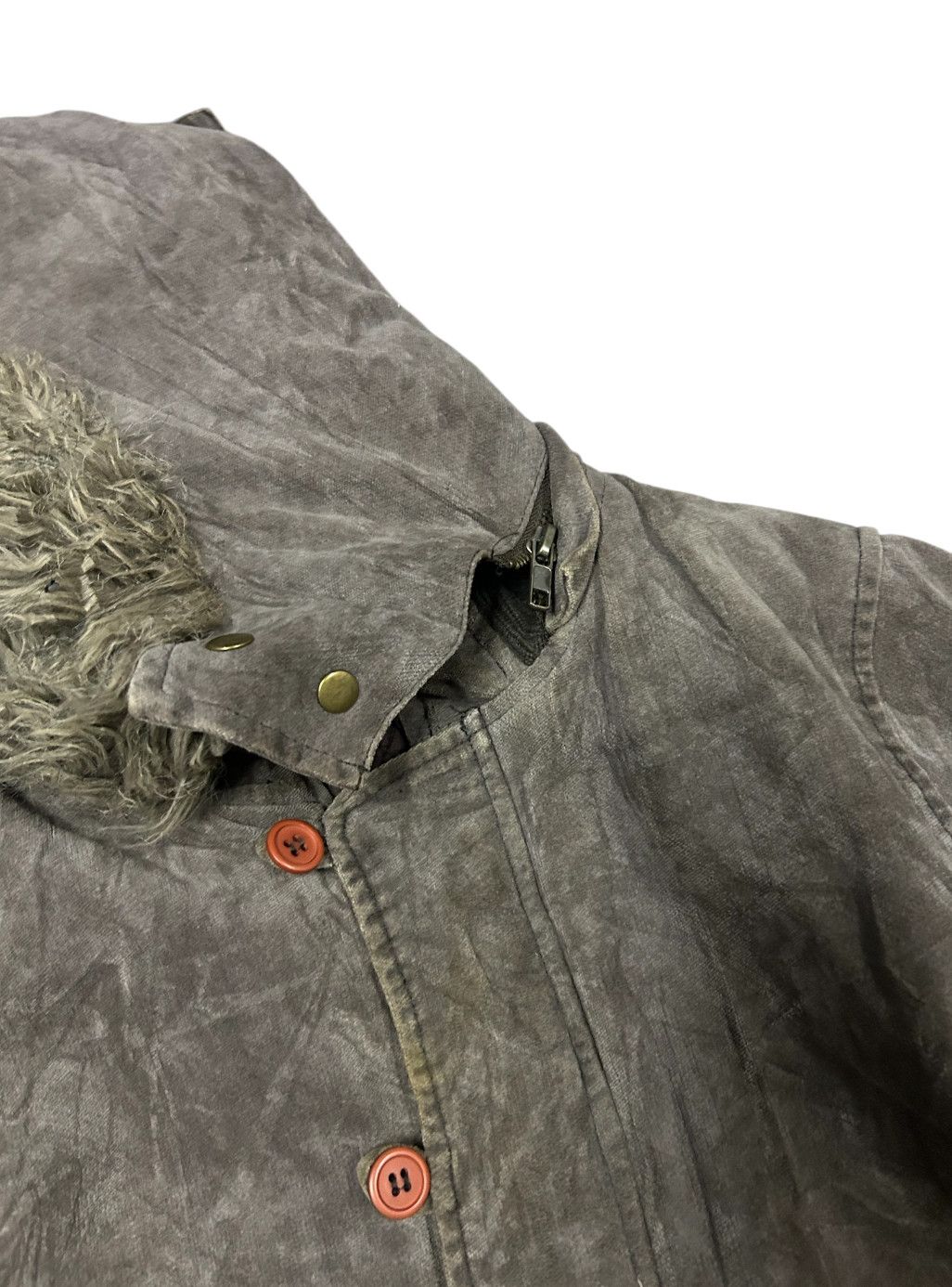 Japanese Brand SM2 INTIMATE MULTI POCKET LGB STYLE FAUX FUR HOODIE JACKET Size US M / EU 48-50 / 2 - 3 Thumbnail