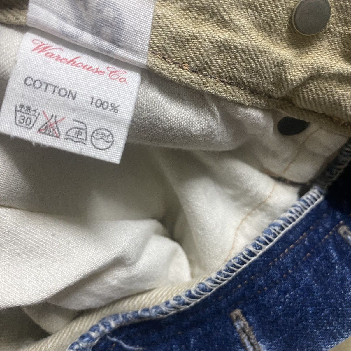 Heller's Cafe × Warehouse Vintage Heller's Cafe Denim Selvedge Jeans buckle Size US 28 / EU 44 - 21 Thumbnail