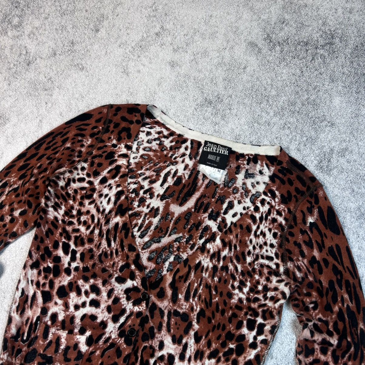 Jean Paul Gaultier Very Rare Jean Paul Gaultier Top Leopard Blouse Print Size M / US 6-8 / IT 42-44 - 8 Thumbnail