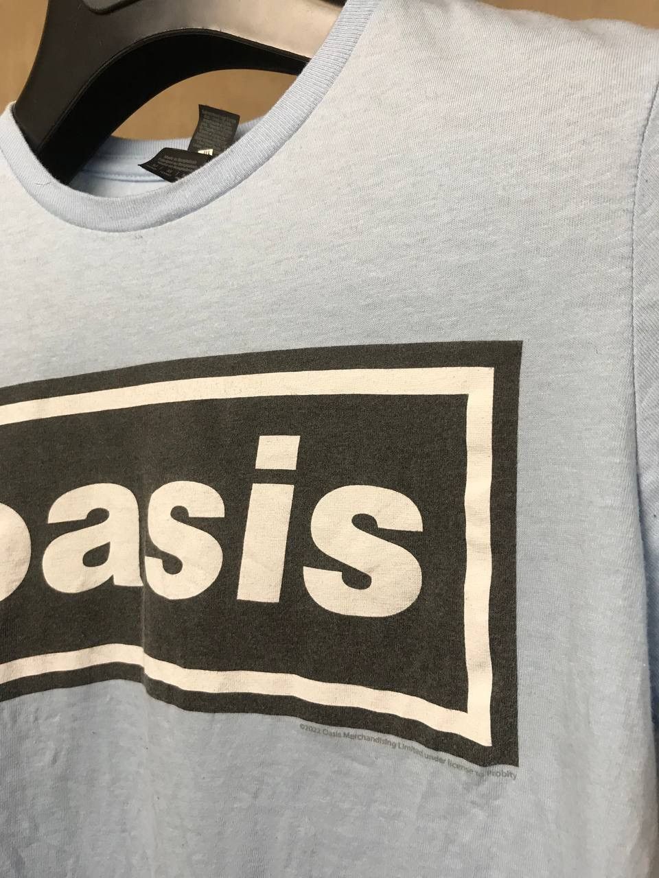 Band Tees 🔥 Oasis Box Logo Rock Band 2022 Blue T-Shirt Y2K Size M / US 6-8 / IT 42-44 - 6 Thumbnail